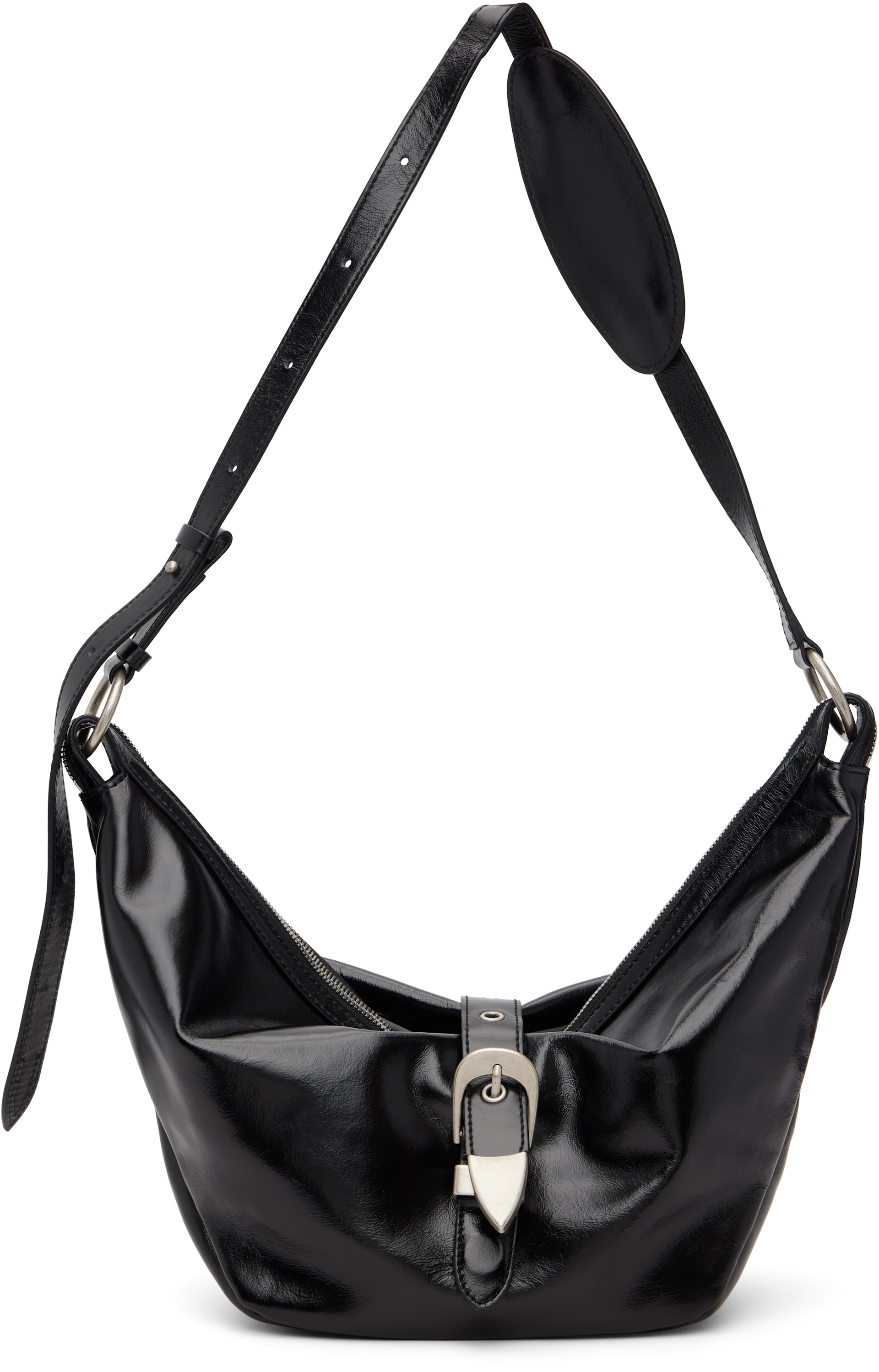MARGESHERWOOD: Black BELTED MEDIUM Bag | SSENSE