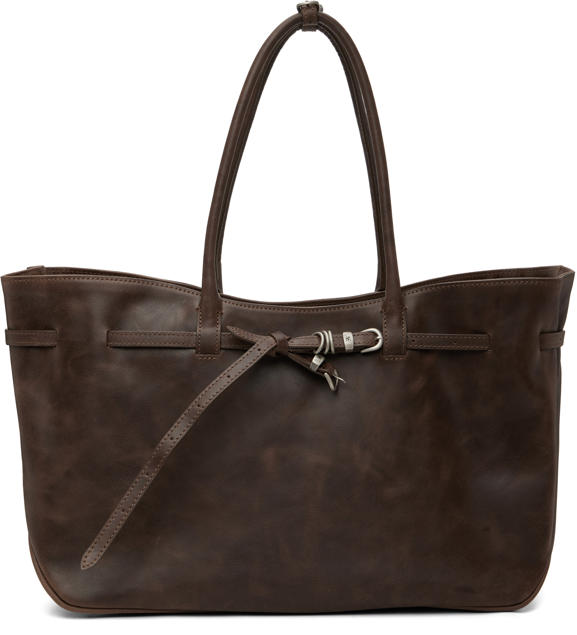 MARGESHERWOOD: Brown Grandma Used Large Tote | SSENSE