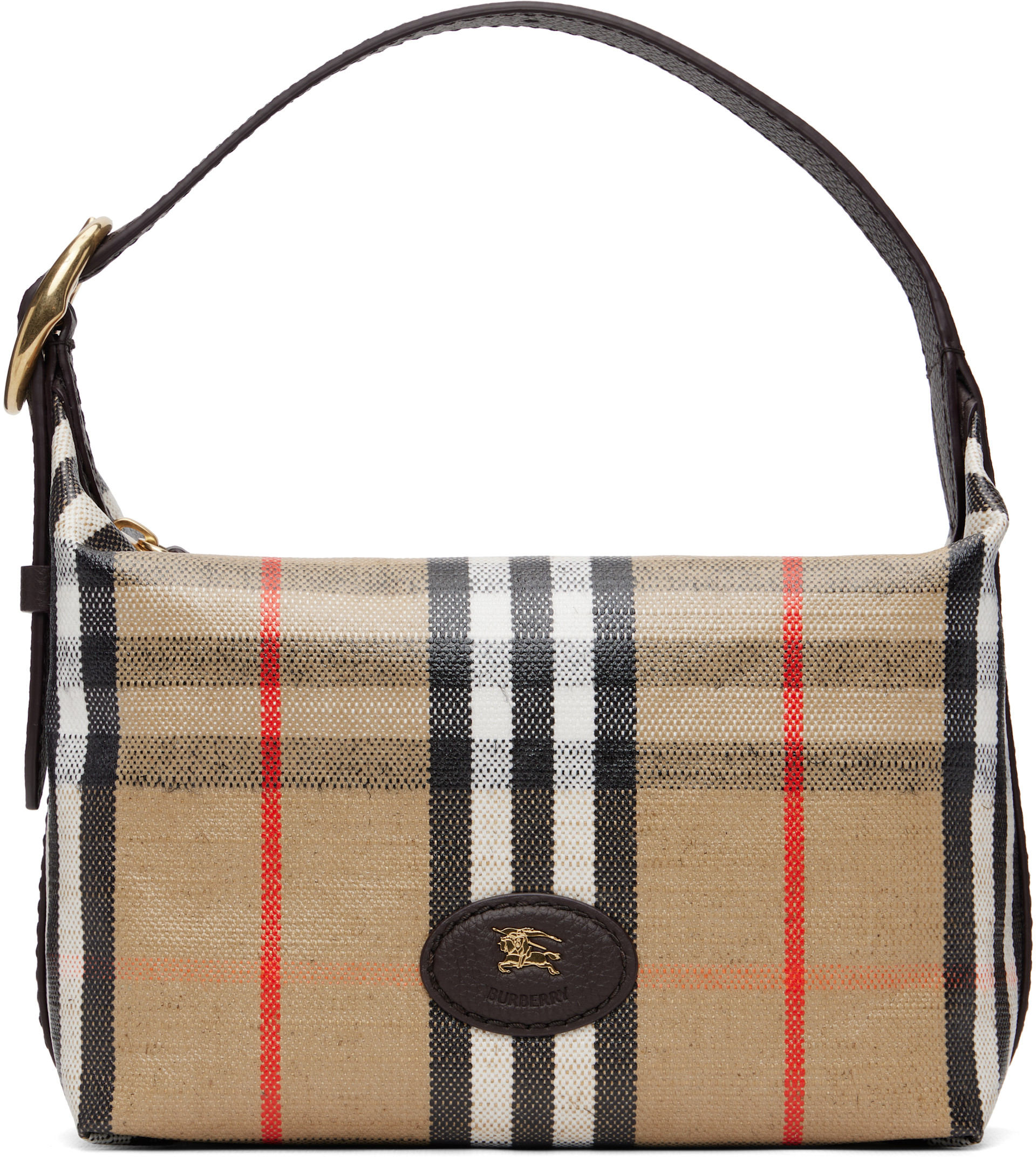 Burberry: Brown Mini Highlands Duffle Bag | SSENSE