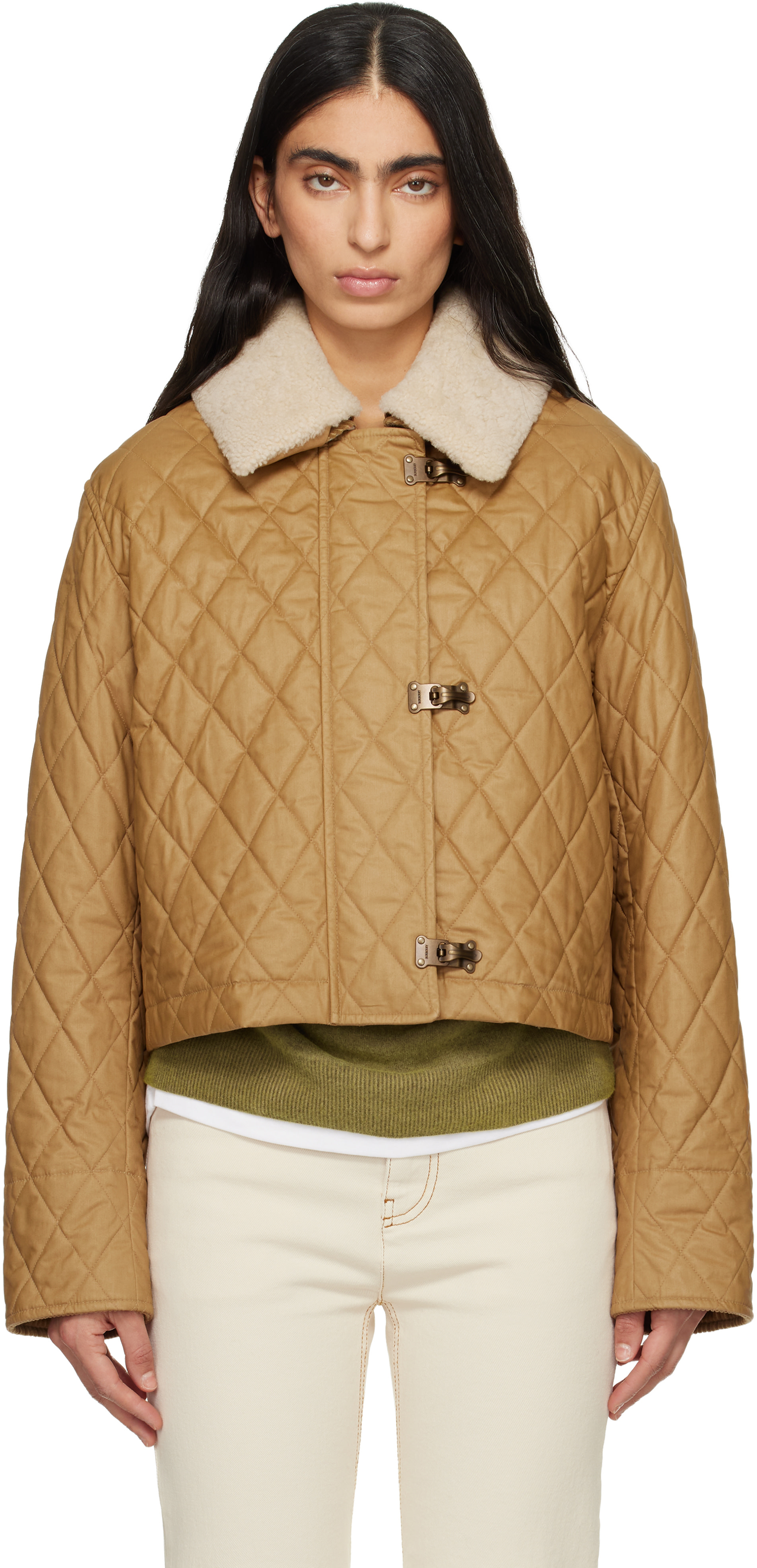 BURBERRY フード付きジャケット オレンジ 黒　2way Full Zip Jkt Orange AW23 | Beyond Medals