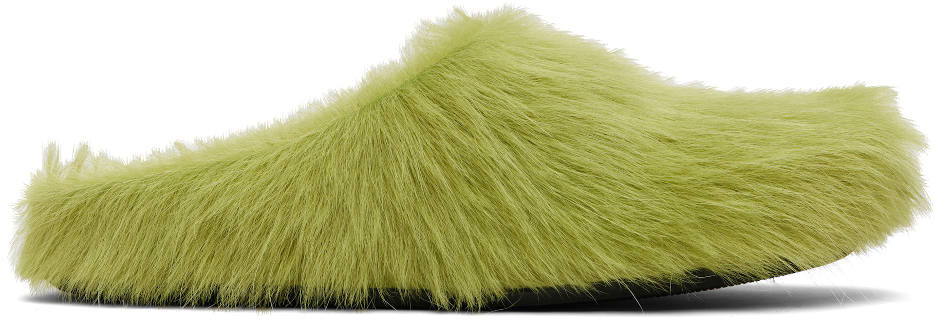 Marni: Green Fussbett Sabot Slip-on Loafers | SSENSE