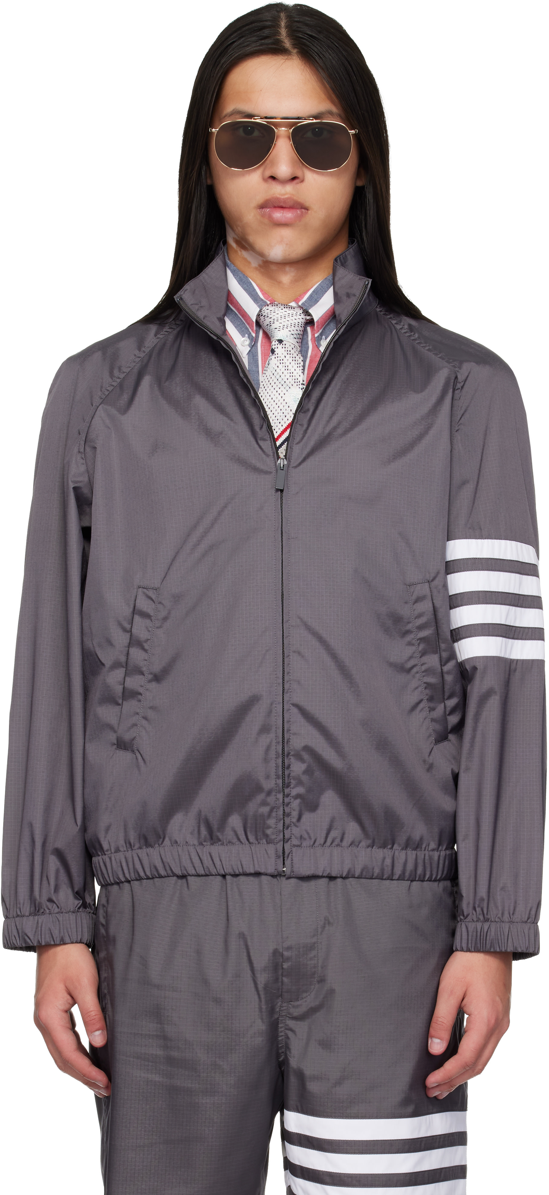 THOM BROWNE グレー ジャケット THOM BROWNE - トムブラウン