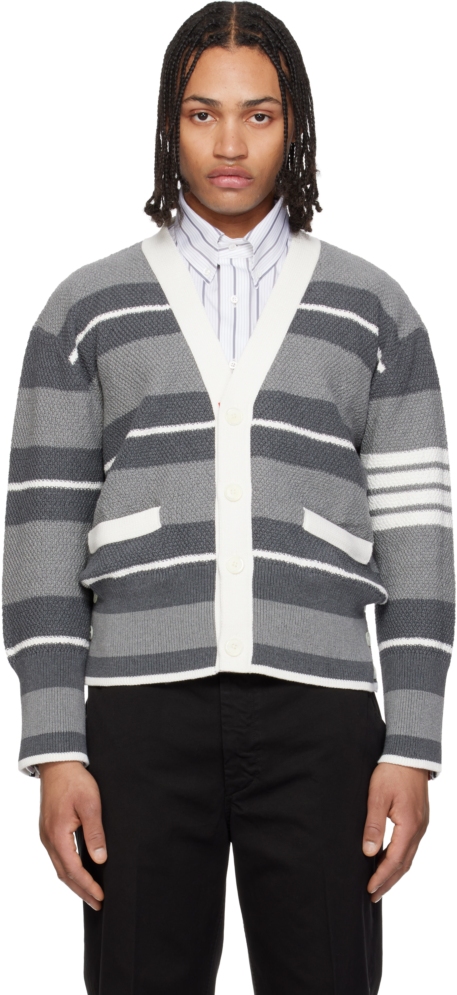 メンズ用 Thom Browne カーディガン | SSENSE 日本