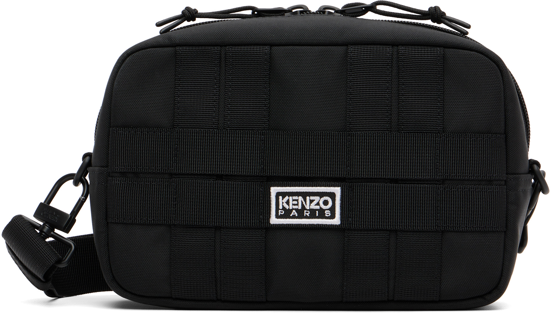 Kenzo: ブラック Kenzo Paris クロスボディバッグ | SSENSE 日本
