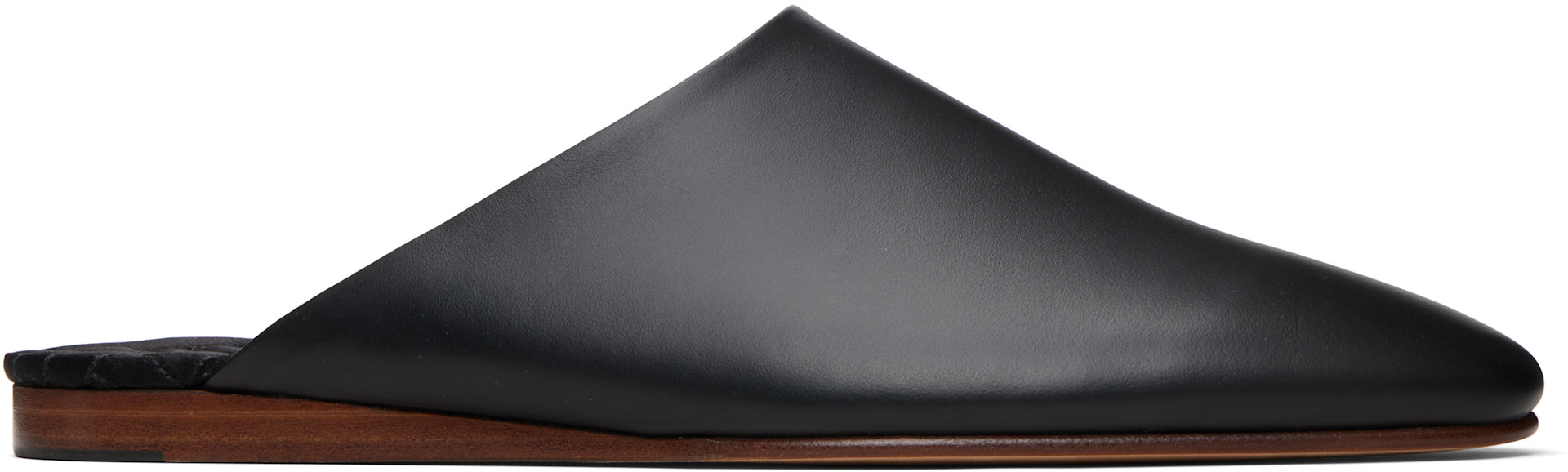 Kenzo: Black Kenzo Paris 'KENZO-Luke' Mule Slip-on Loafers | SSENSE