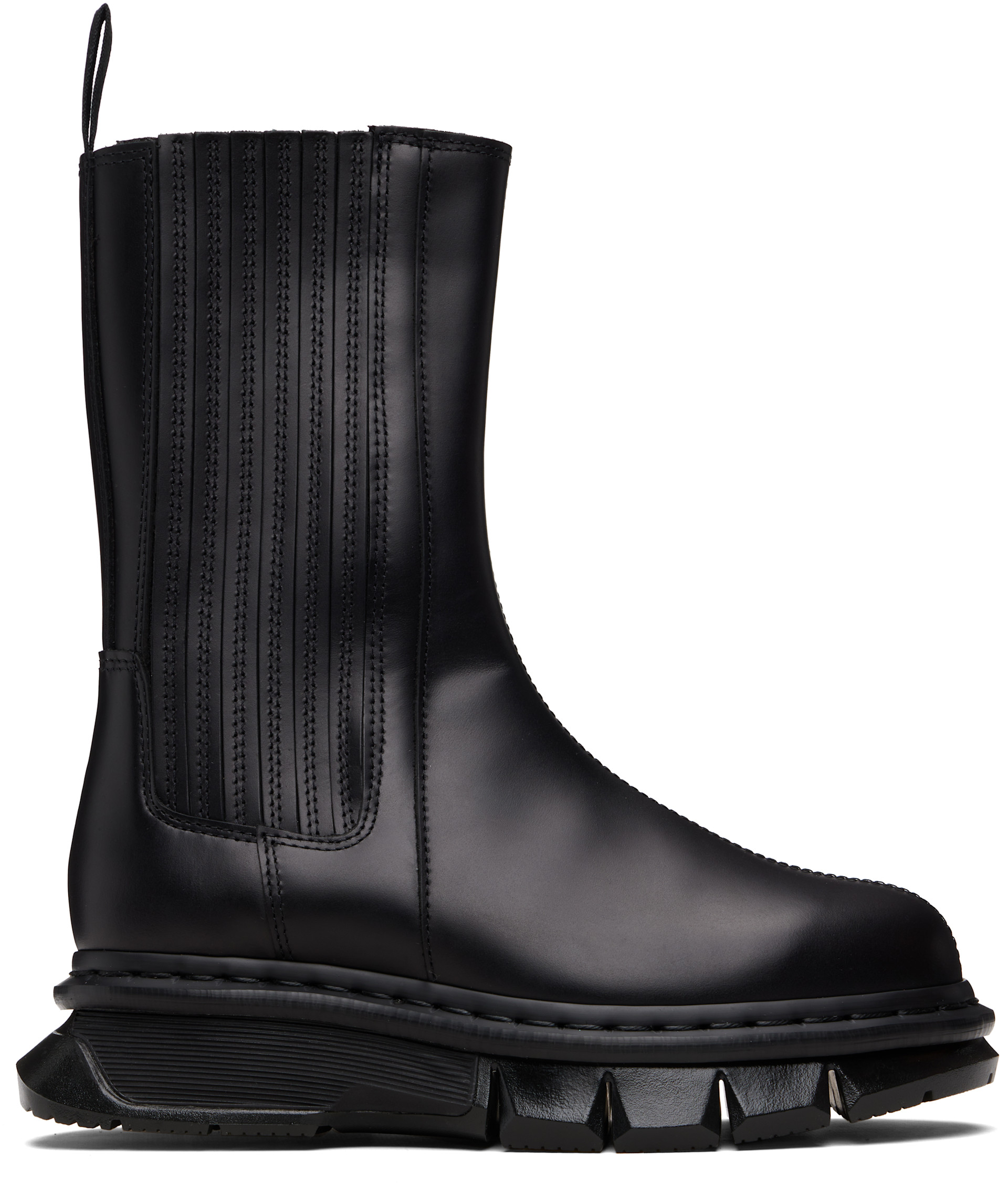 Black 14XX Qubist Chelsea Boots by Dr. Martens on Sale