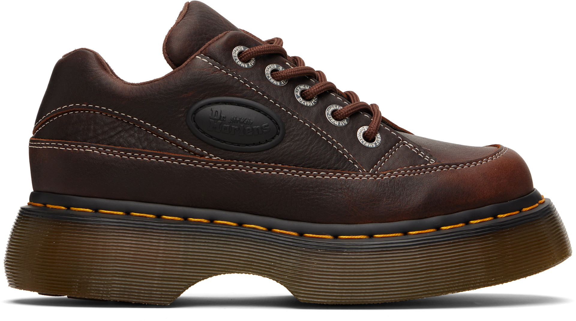 Brown Buzz 5-Eye Grizzly Leather Derbys