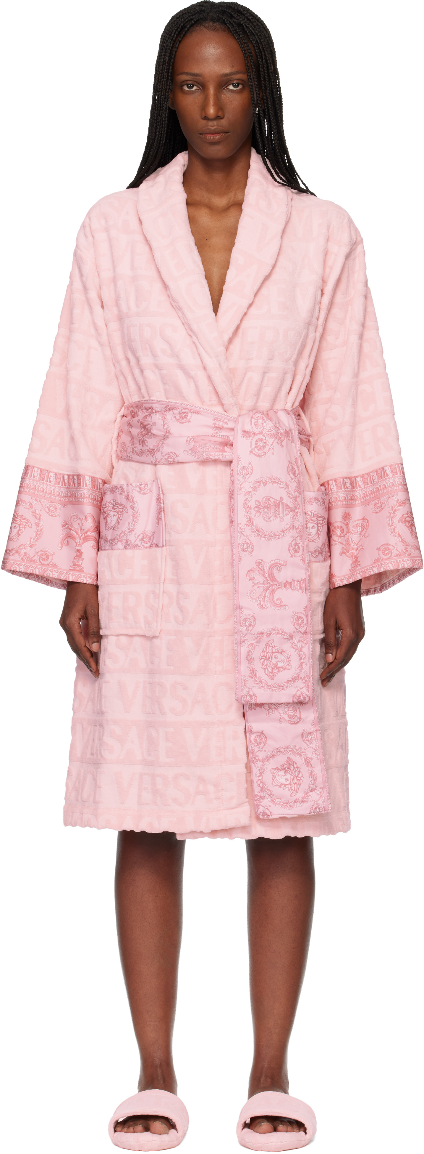 pink dressing robe Buy Pink Stripe Cosy Dressing Gown from Next USA