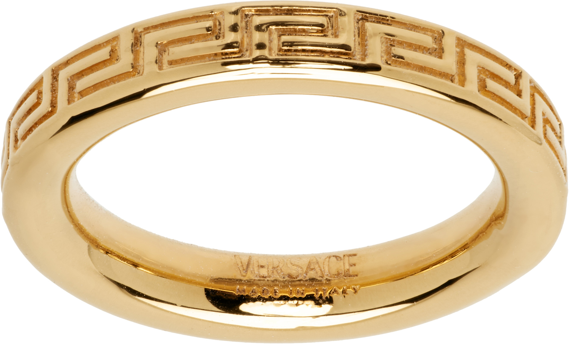 Versace: Greca Ring | SSENSE