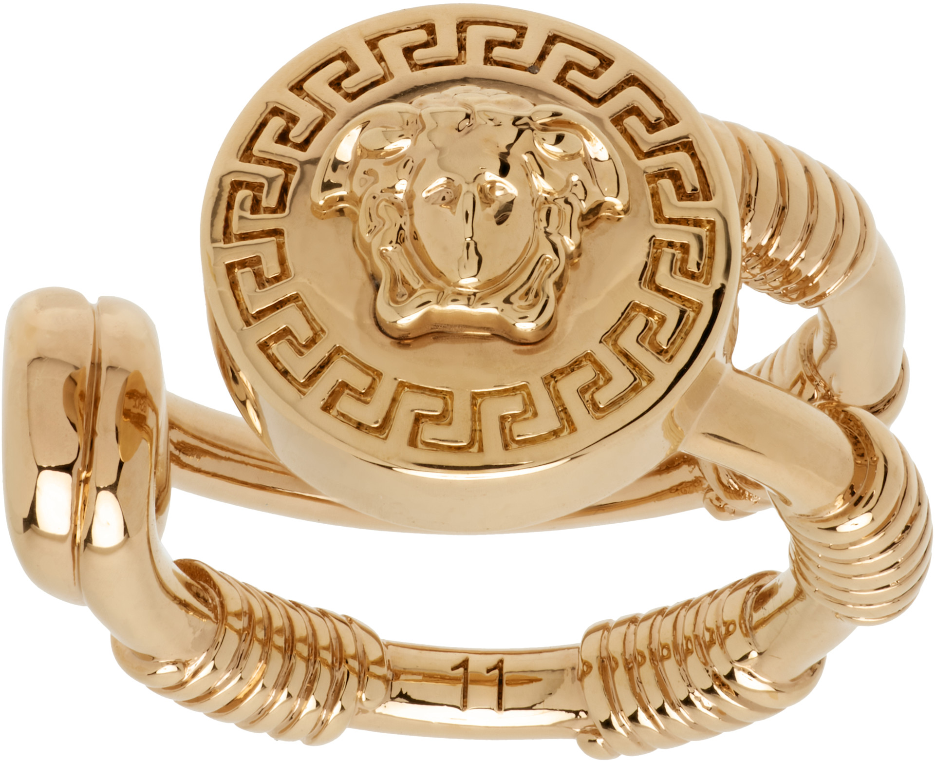 versace リング Versace: Safety Pin Ring | SSENSE