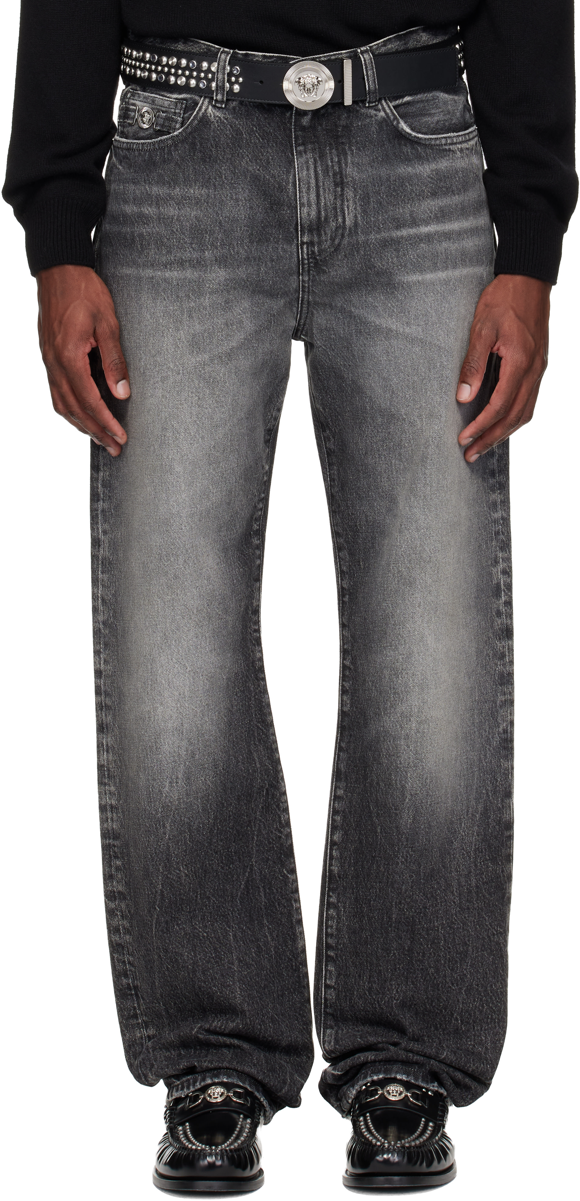 Gray Loose Jeans
