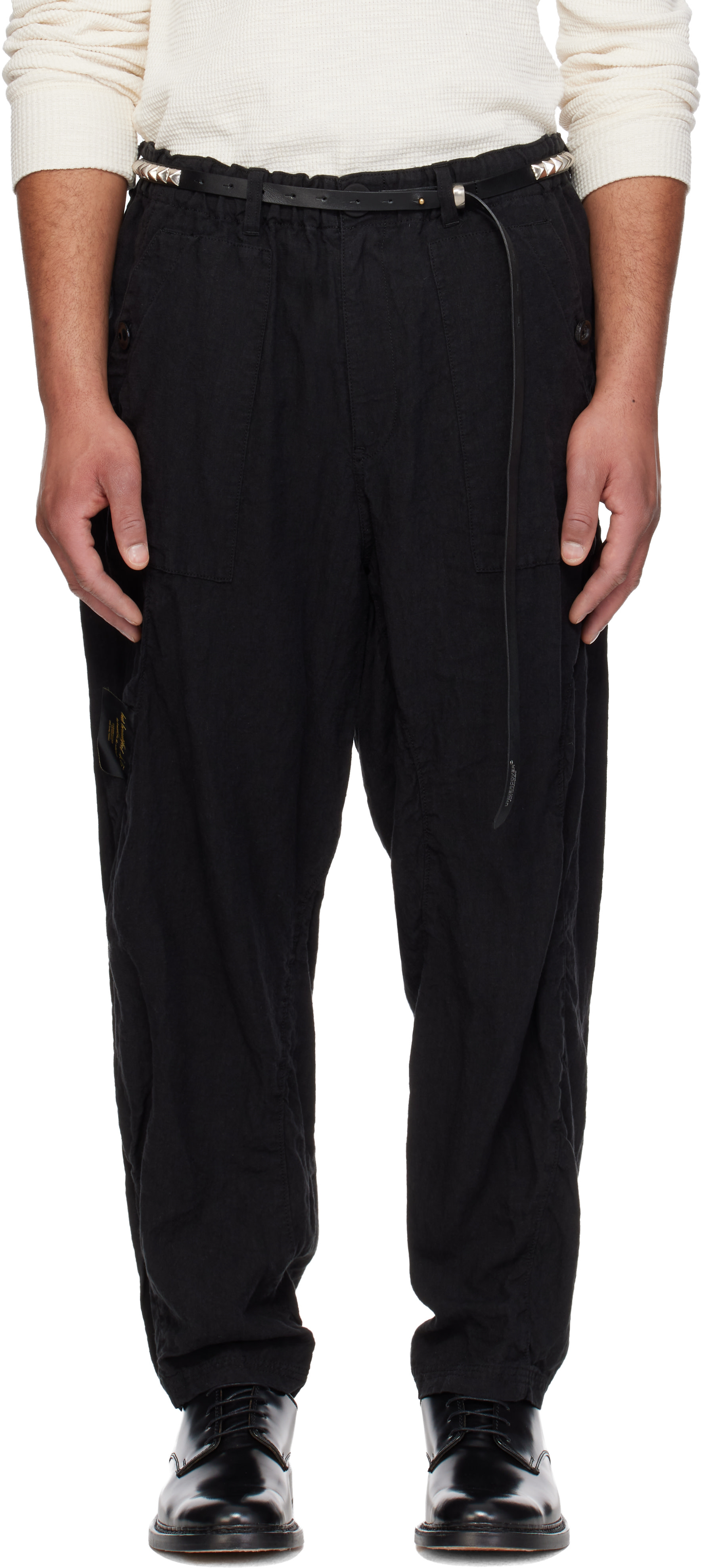 UNDERCOVER 19SS 多ZIPパンツ 黒 size4 UNDERCOVER: Black UC1F4511-4 Trousers | SSENSE