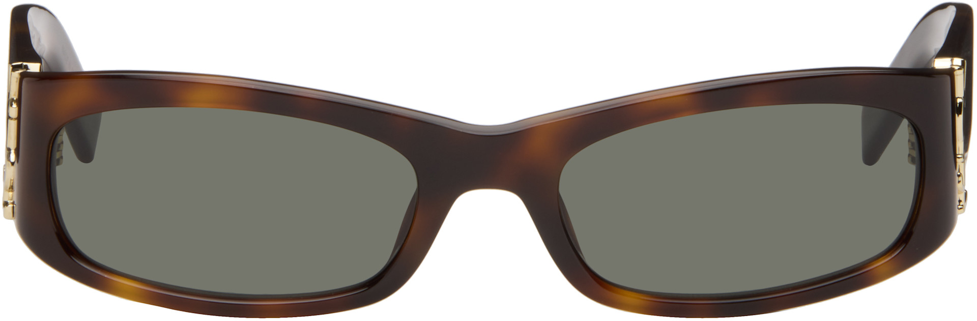 まっきー 新品！Saint Laurent Paris ハット ブラウン Saint Laurent: Brown SL 902 Howl Sunglasses | SSENSE