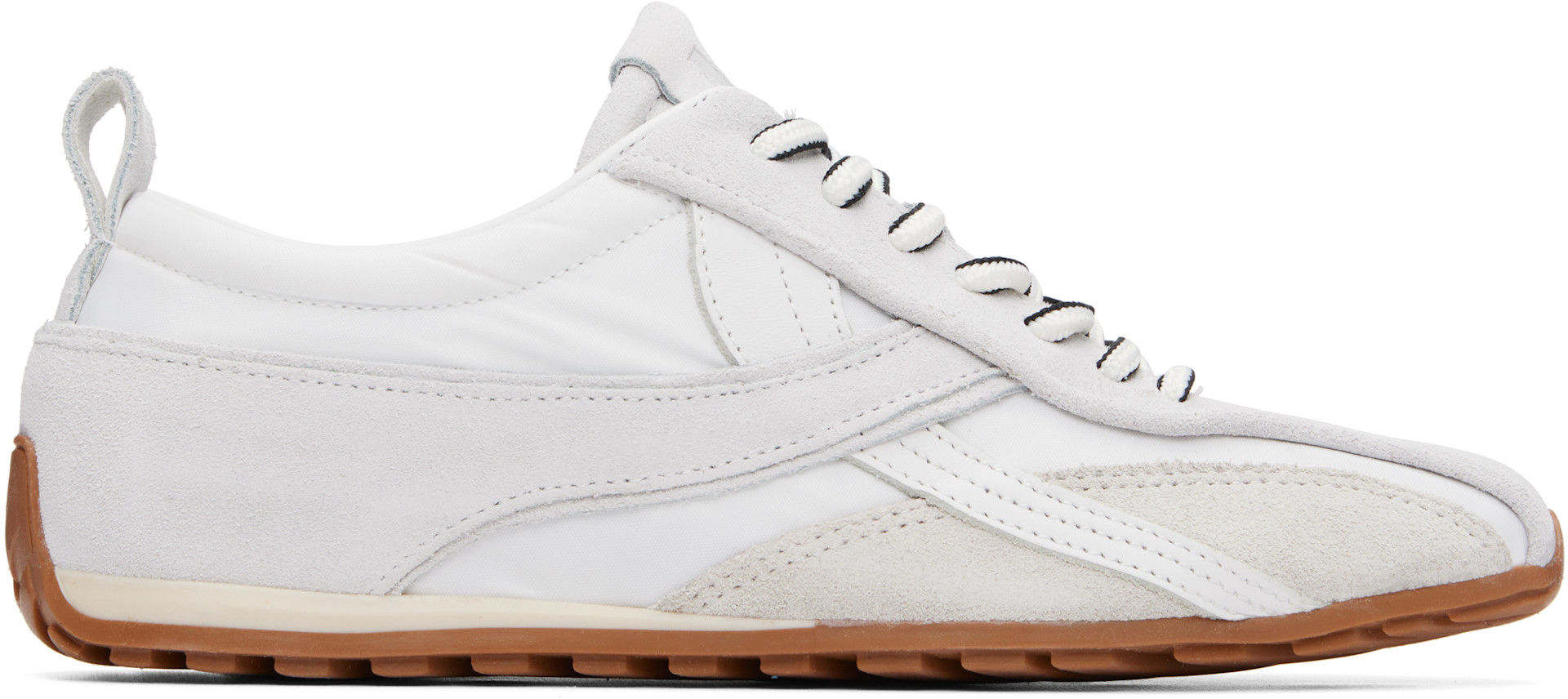 ALOHA様 Alohas: White Tb.304 Nylon Leather Sneakers | SSENSE