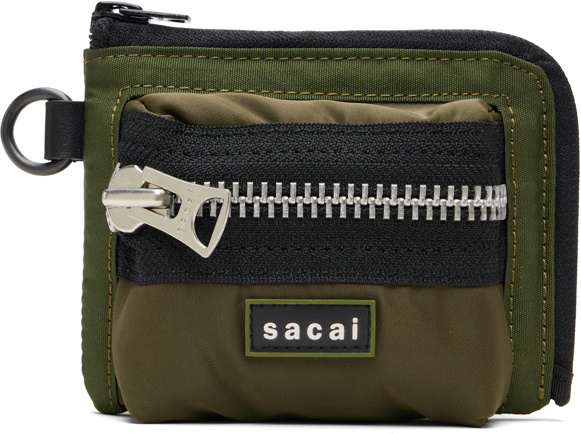 sacai: Khaki Pocket Fragment Pouch | SSENSE Canada