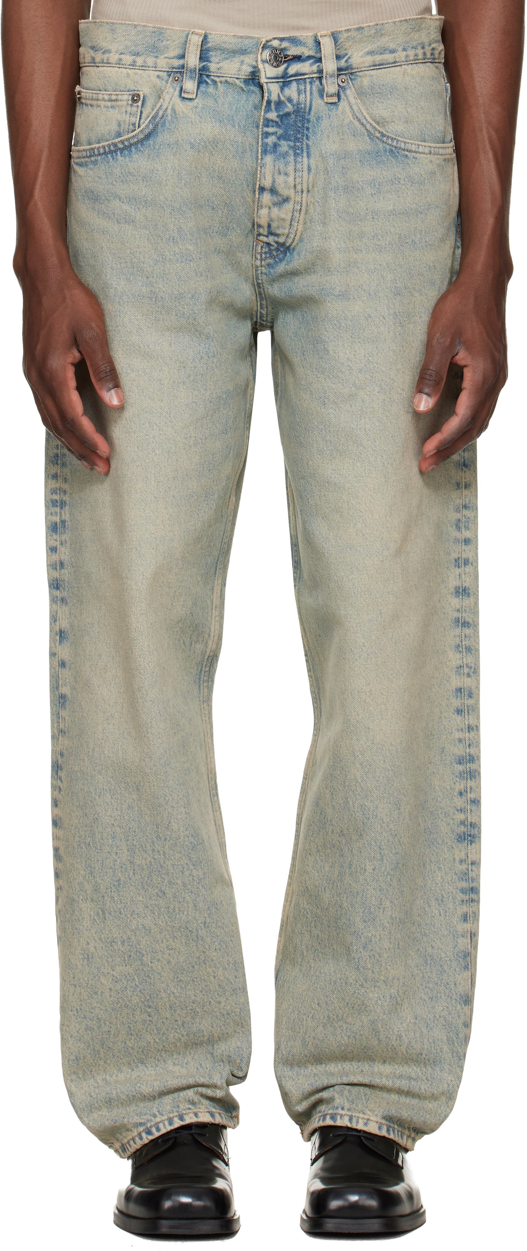 Sunflower: Blue Loose Jeans | SSENSE Canada