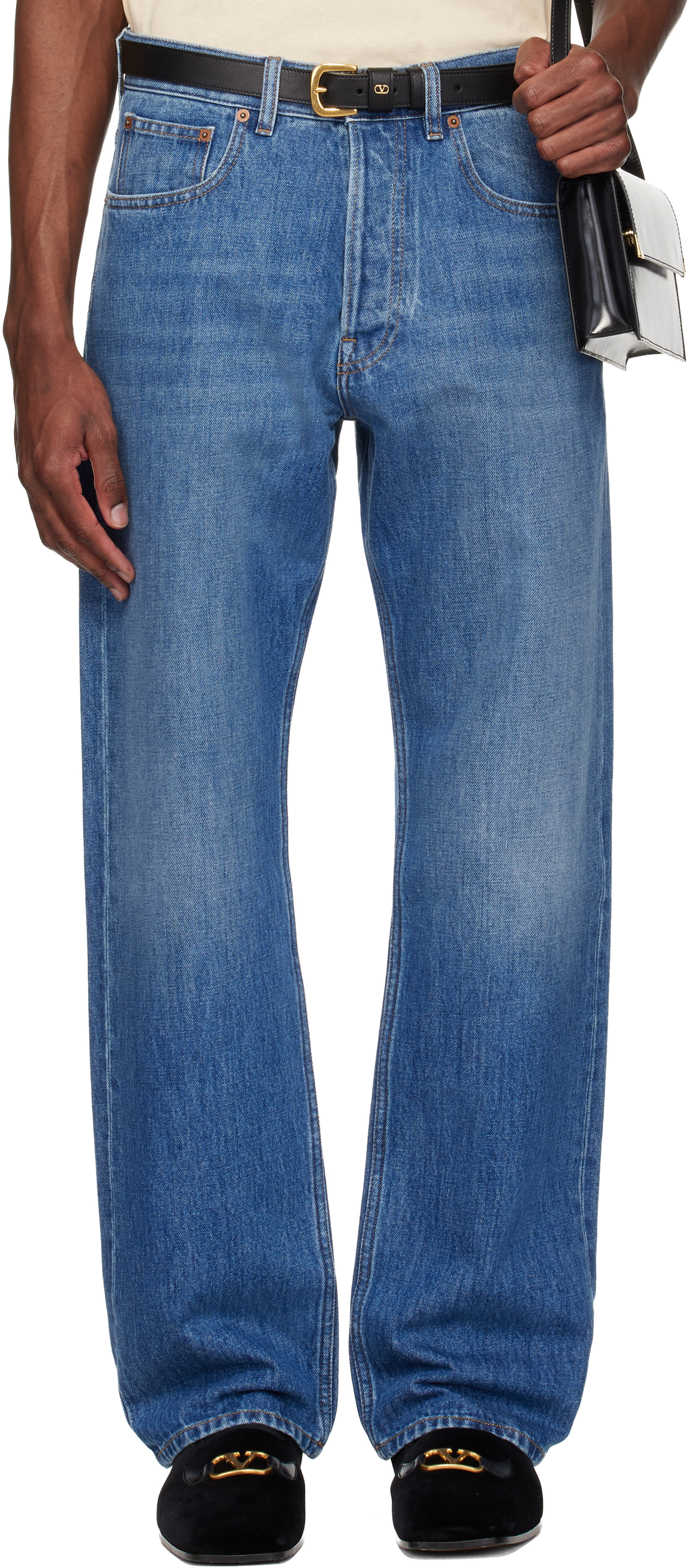 Blue 5 Pocket Jeans