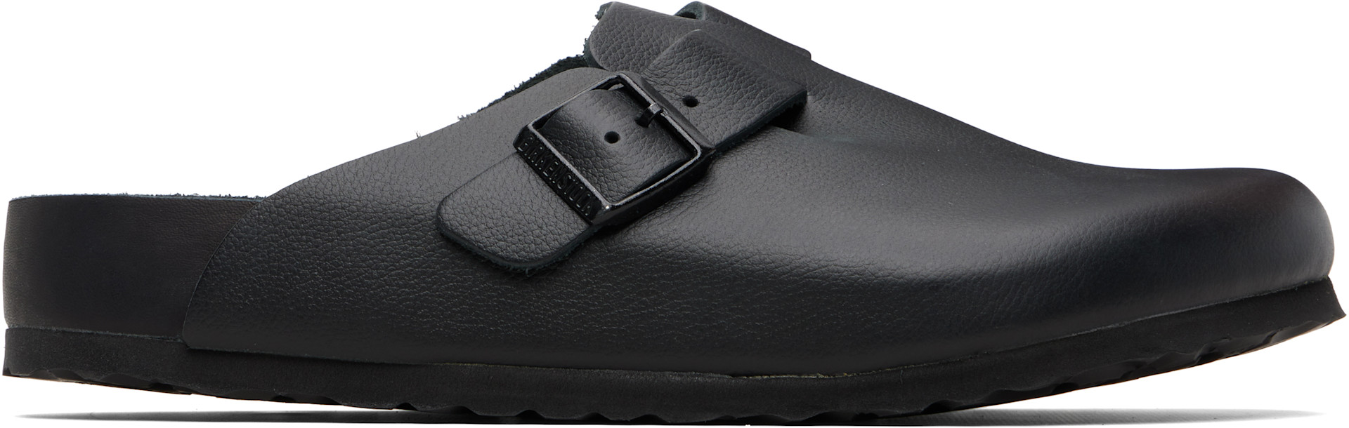 Birkenstock Black Leather Slip-On Loafers Man Size 13 Rick Owens x Birkenstock Leather Slippers - Black Loafers  main image 3