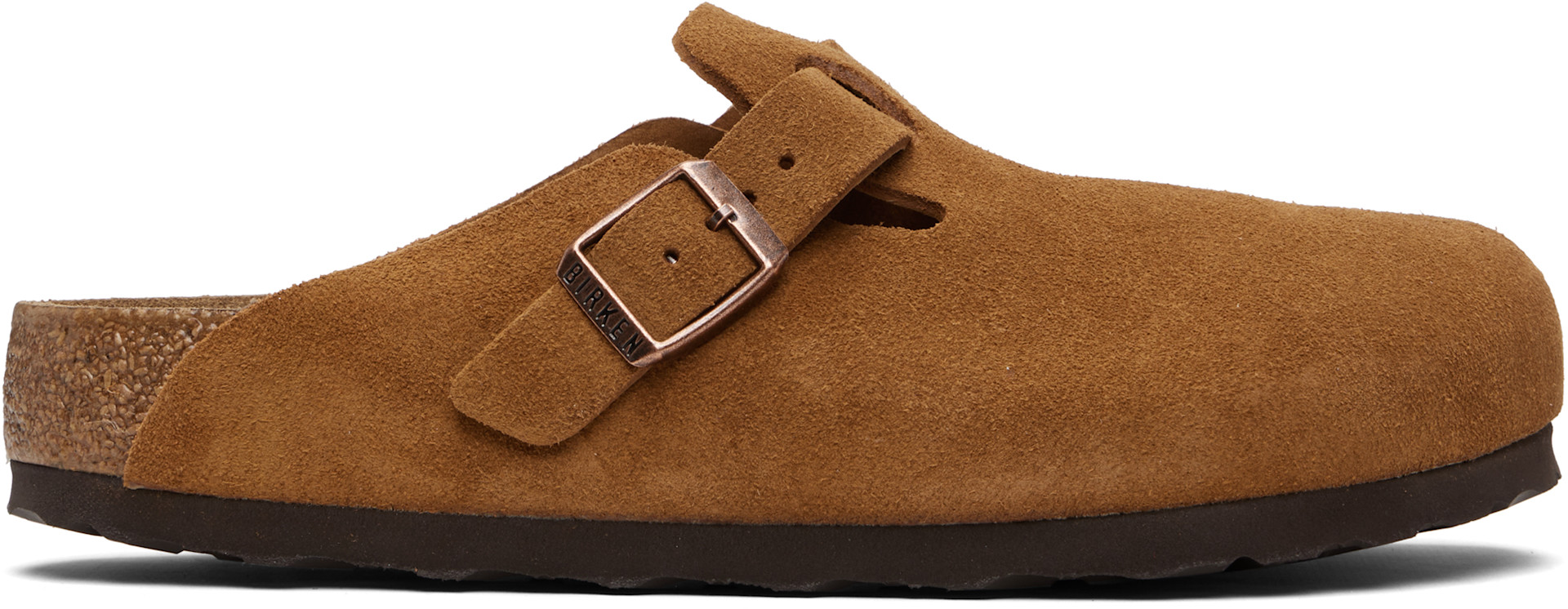 Birkenstock: タン Boston Soft Footbed レギュラー クロッグ | SSENSE