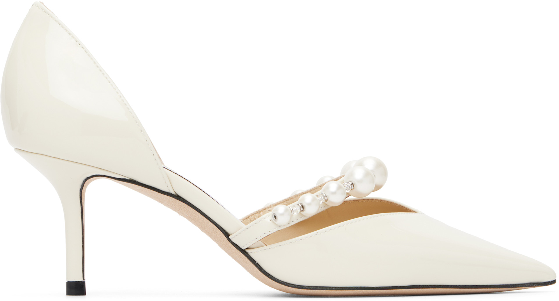 Jimmy Choo: Off-White Aurelie 65 Heels | SSENSE