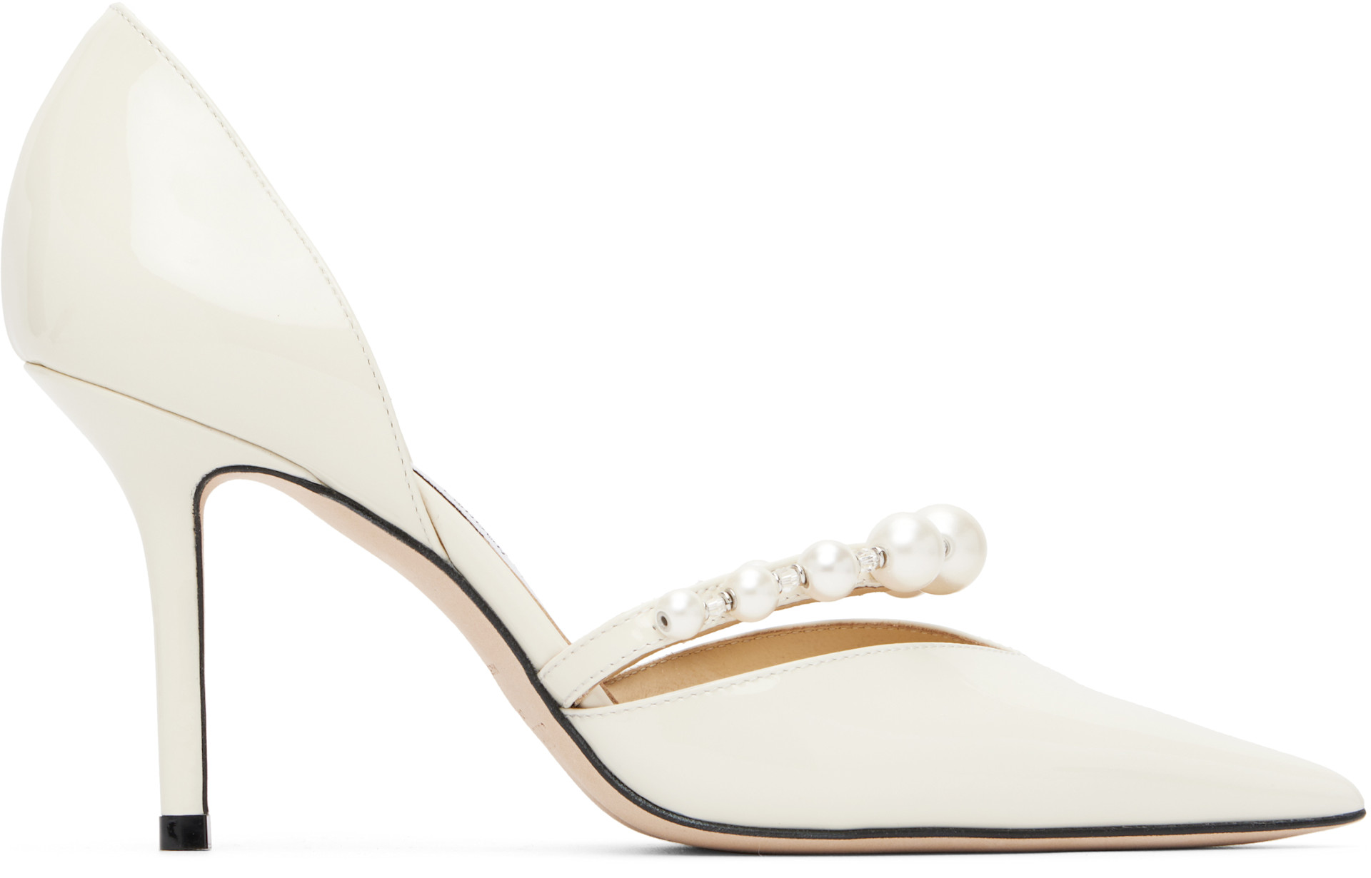 Jimmy Choo: Off-White Aurelie 85 Heels | SSENSE