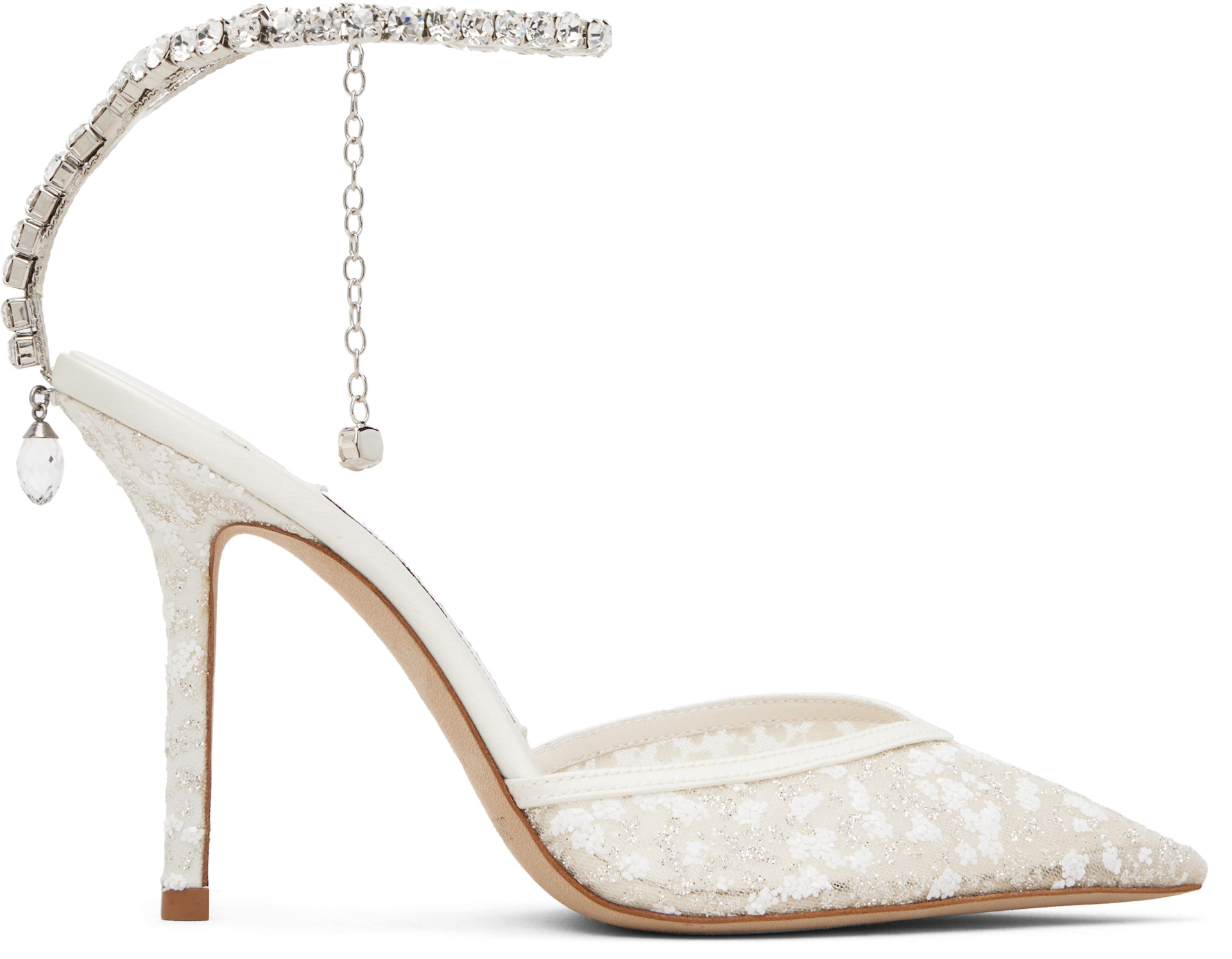 Jimmy Choo: Off-White Saeda 100 Heels | SSENSE