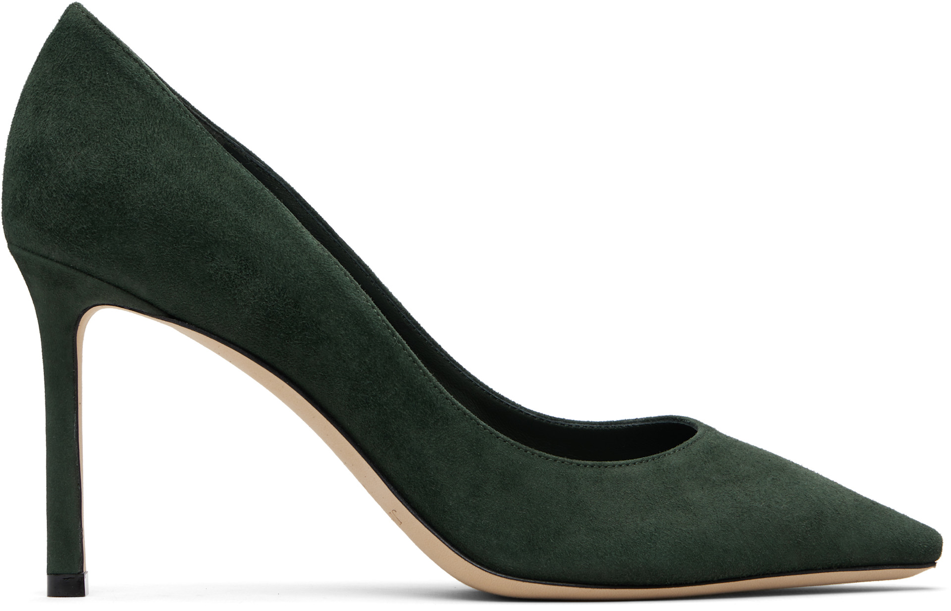Jimmy Choo: Green Romy 85 Heels | SSENSE