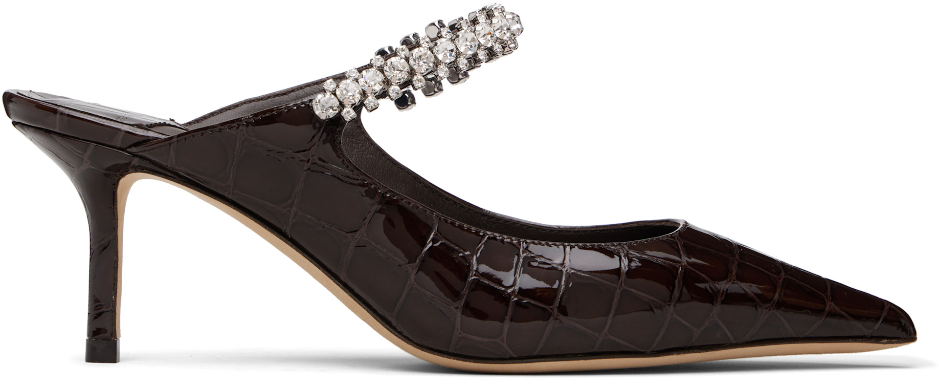 Jimmy Choo: Brown Bing 65 Heels | SSENSE Canada