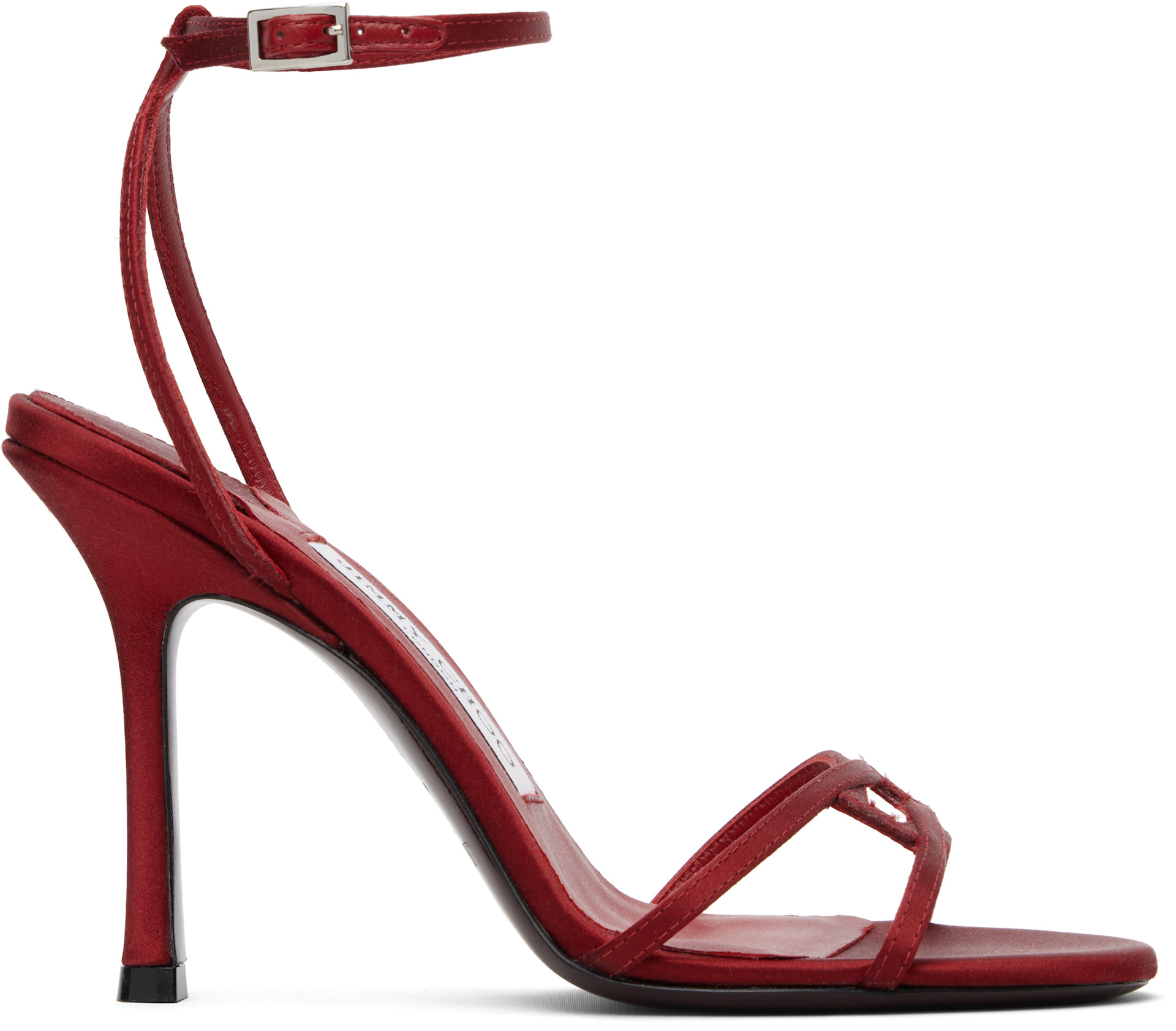 Jimmy Choo: Red 1998 Leo 100 Heeled Sandals | SSENSE