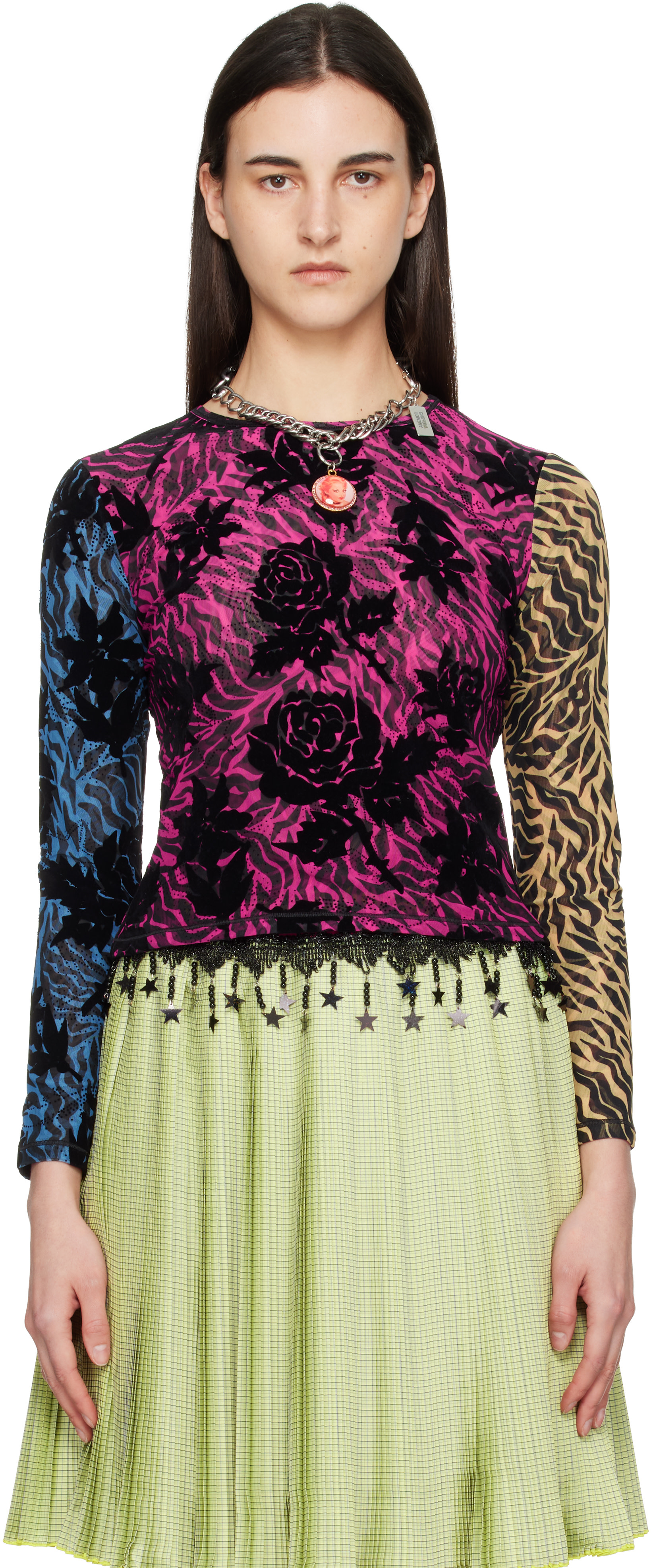トップス CHOPOVA LOWENA LADYCHAINFLOCKEDMESHLSTOP Chopova Lowena グラフィック トップス XS - メルカリ