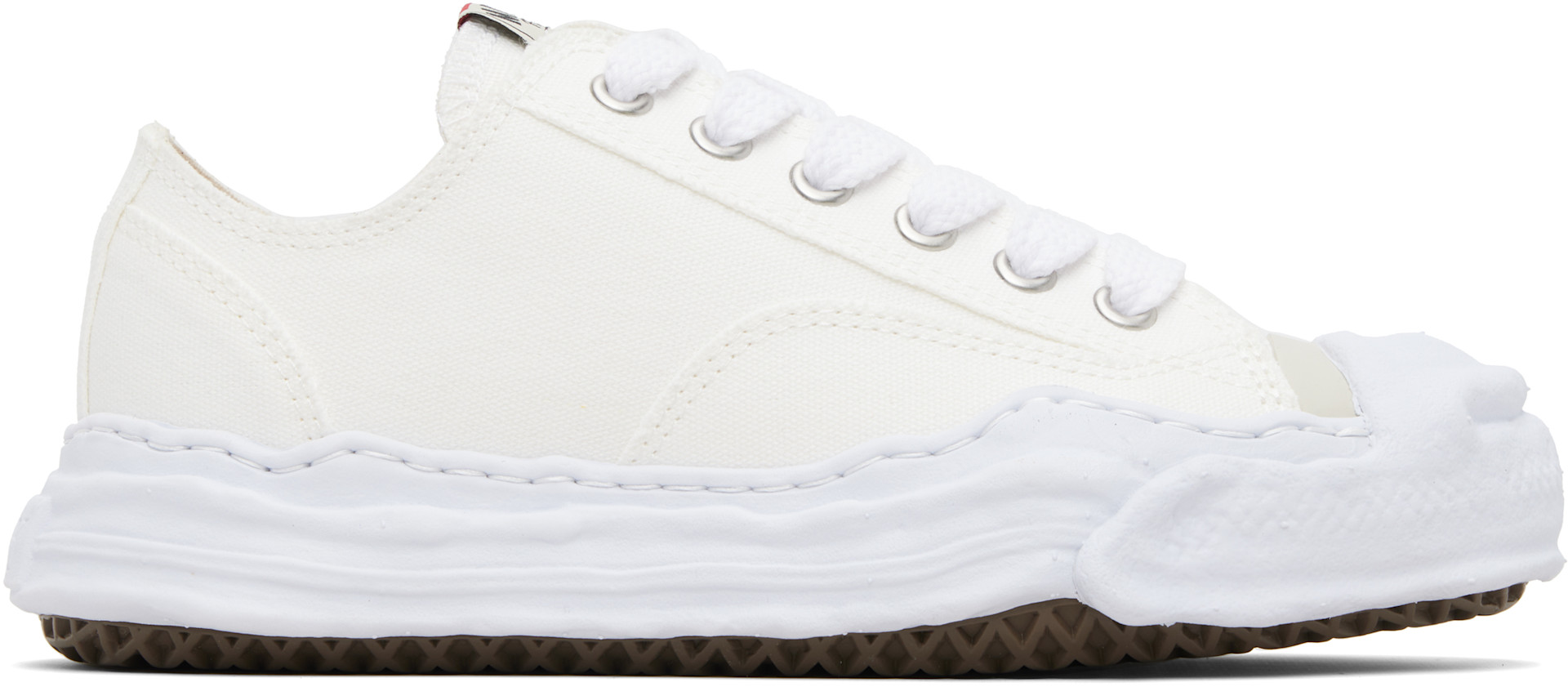 Maison MIHARA YASUHIRO: Off-White 'Hank' OG Sole Canvas Low-Top