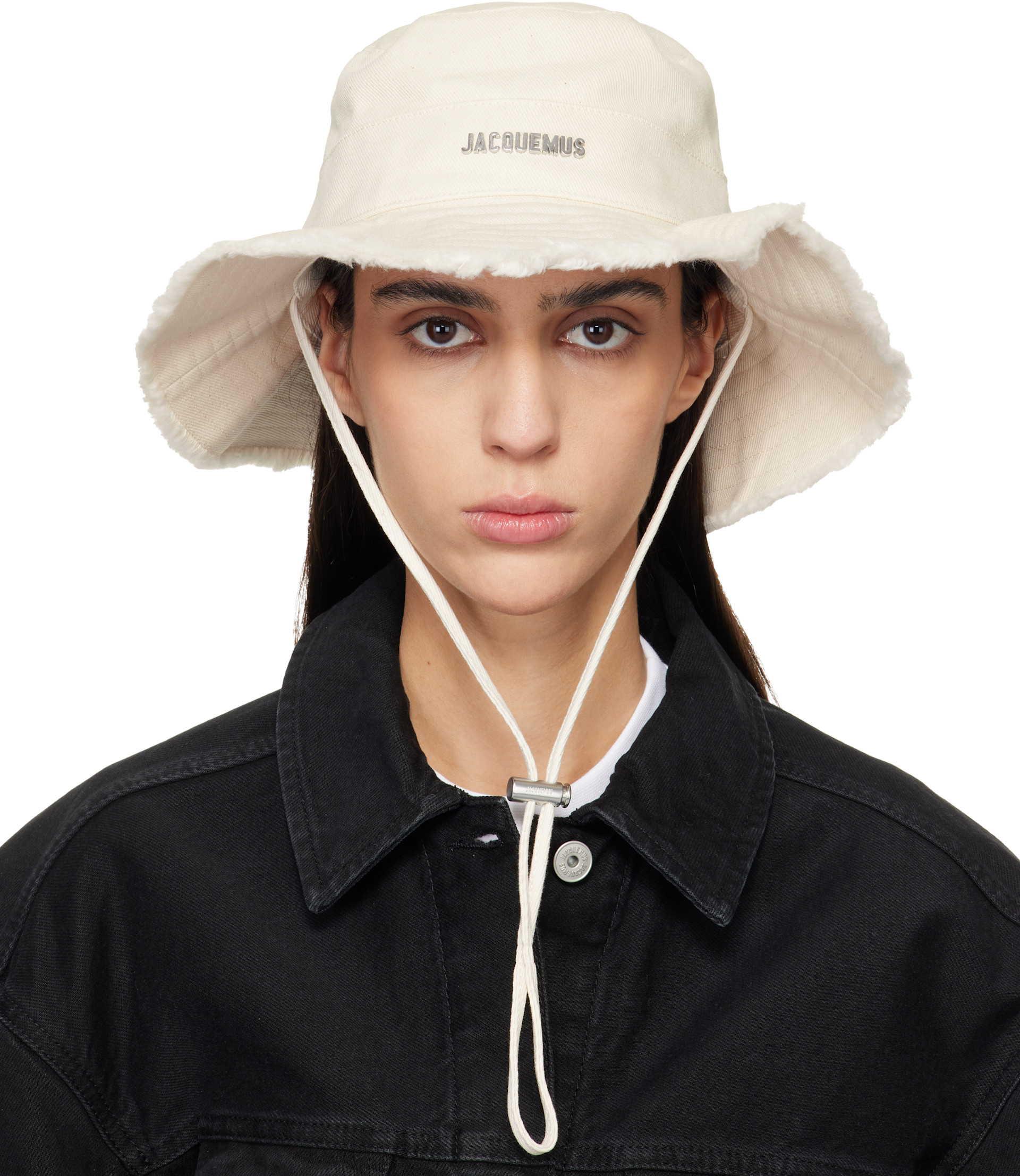 JACQUEMUS: Off-White Les Classiques 'The Artichaut' Bucket Hat