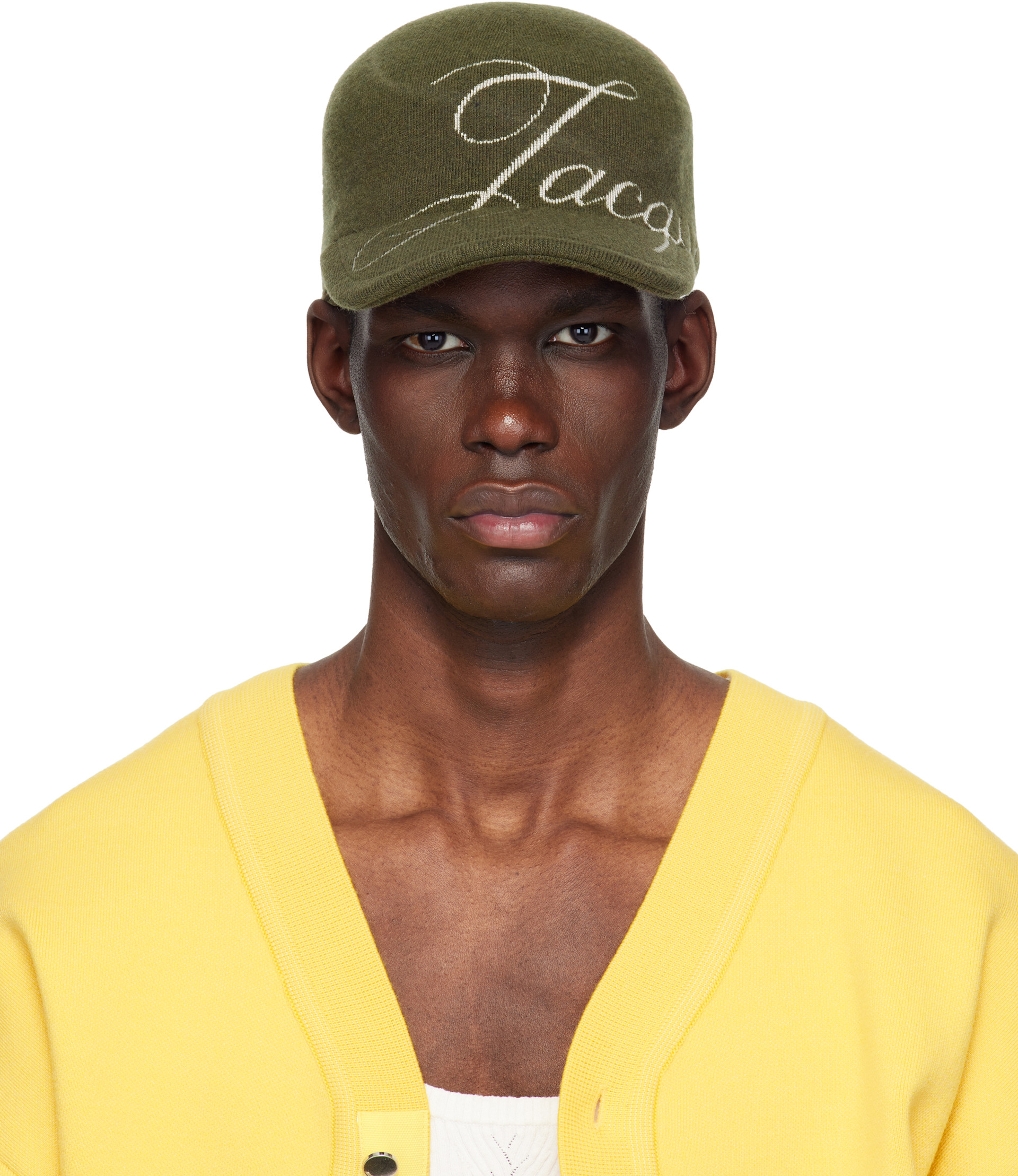 JACQUEMUS: カーキ 'The Atelier' ベースボールキャップ | SSENSE 日本