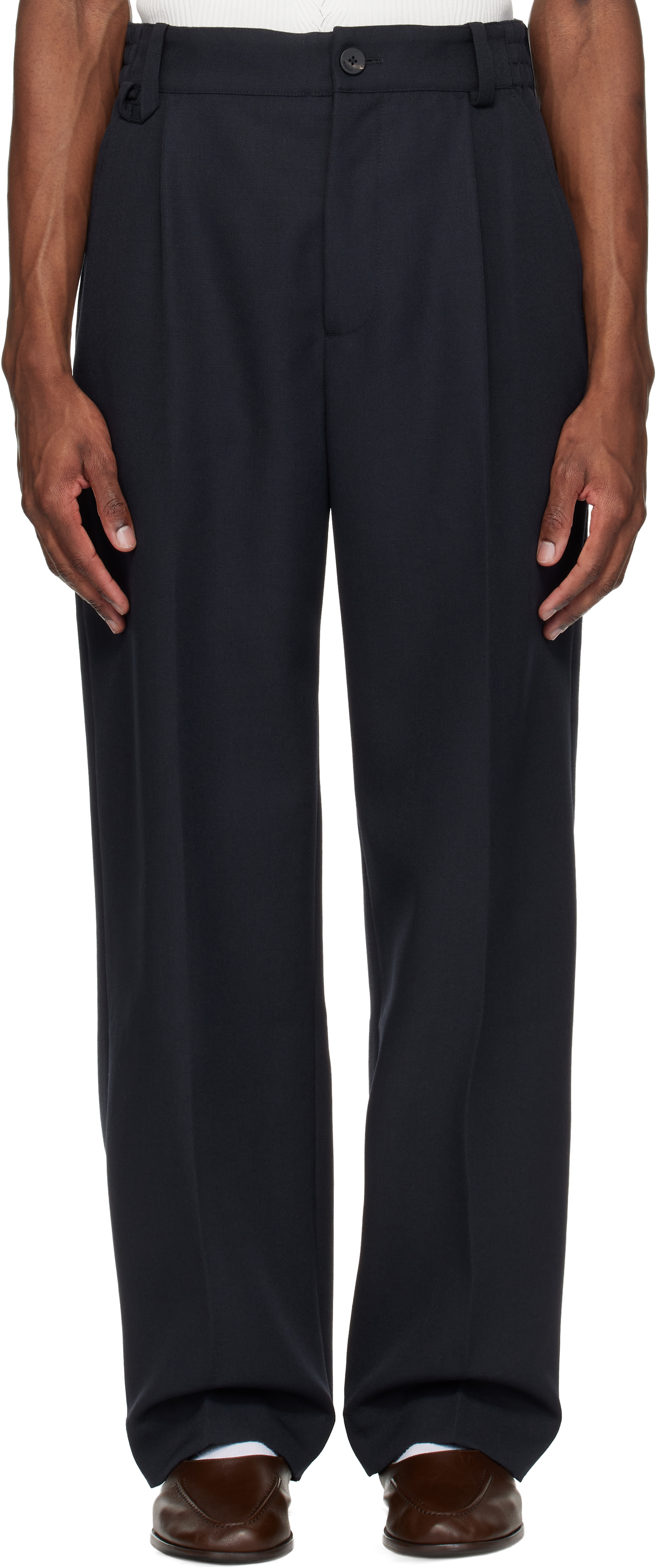 JACQUEMUS: Navy 'The Croisière' Trousers | SSENSE