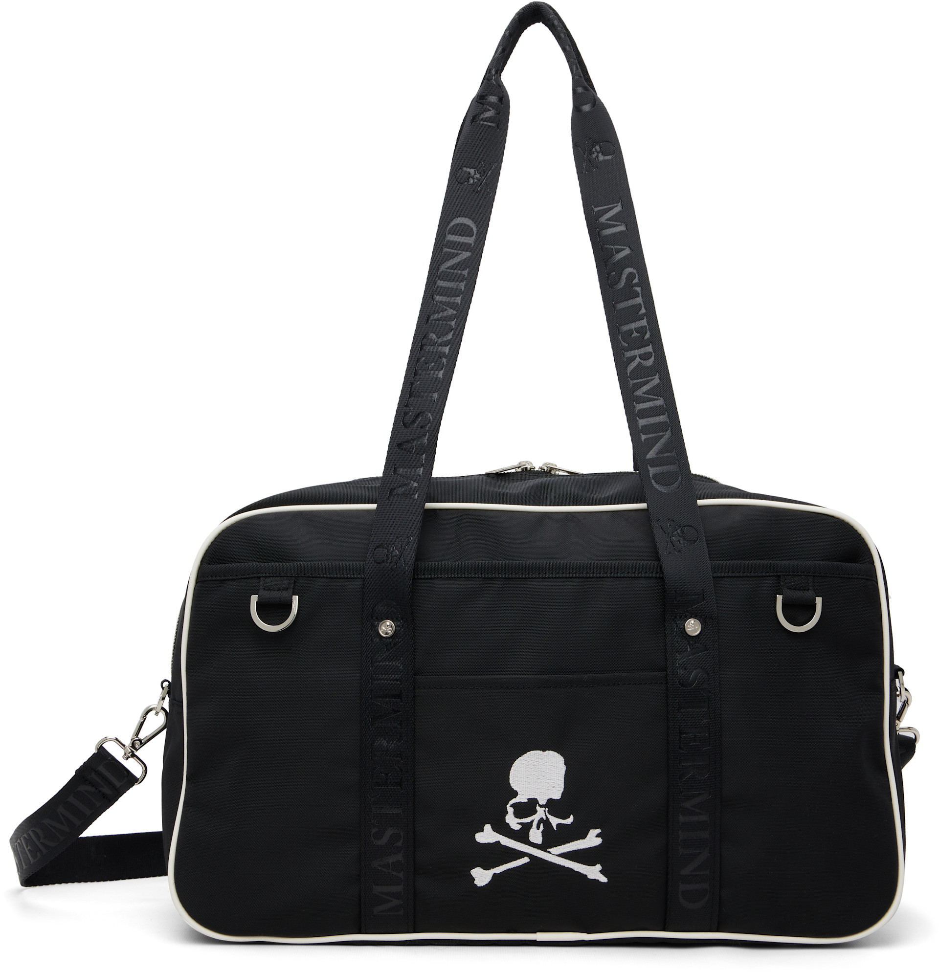 mastermind JAPAN: Black MJ Nylon Bag | SSENSE Canada
