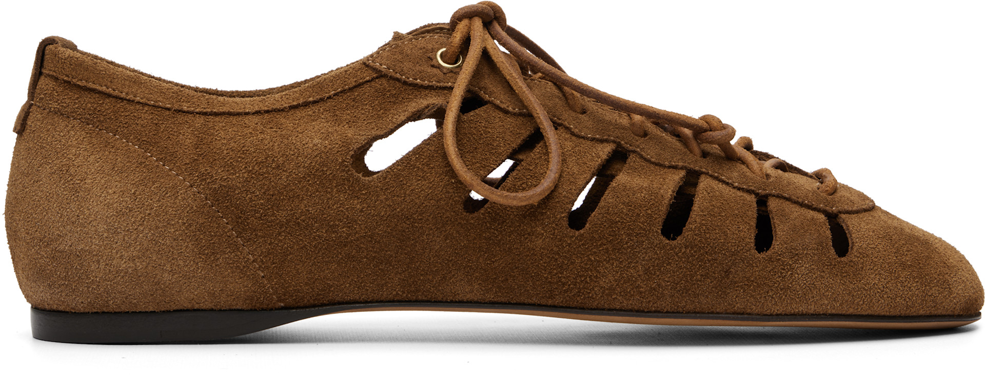 Isabel Marant: Brown Leyza Ballerina Flats | SSENSE