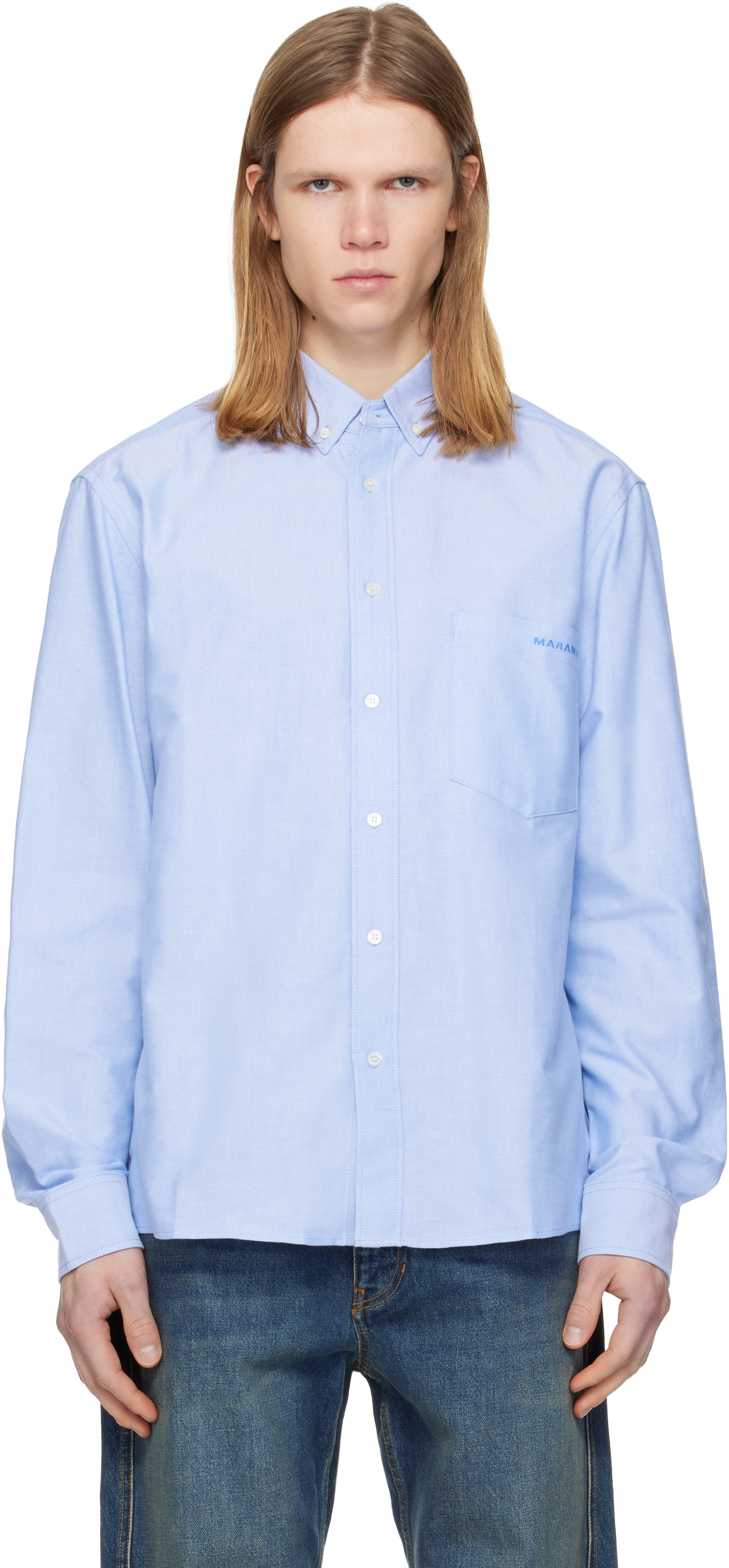 Isabel Marant: Blue Jasolo Shirt | SSENSE
