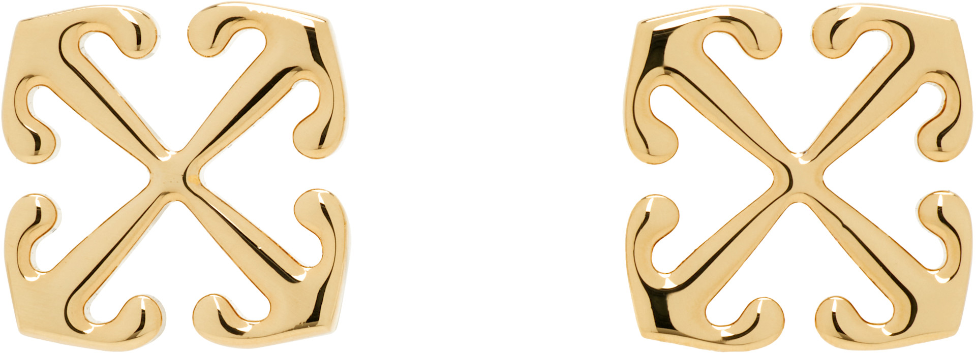 Off-White: Mini Arrow Earrings | SSENSE