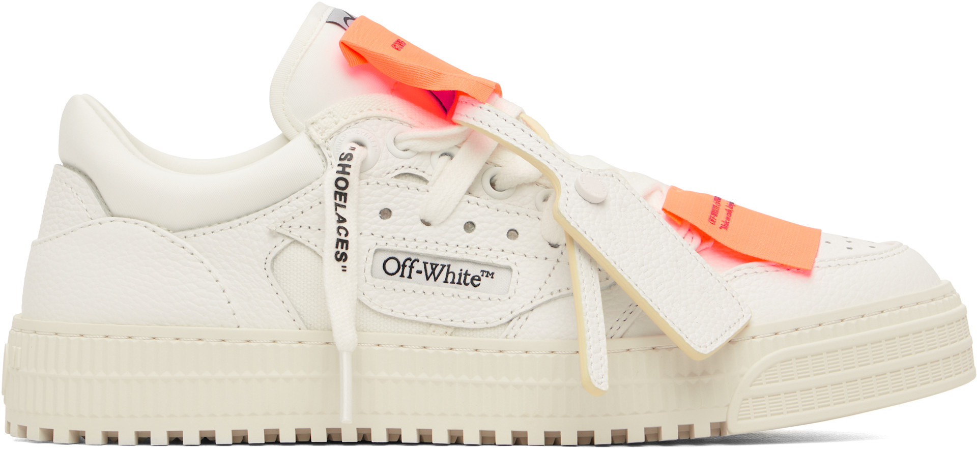 Off-White: White Low Top 3.0 Off Court Sneakers | SSENSE