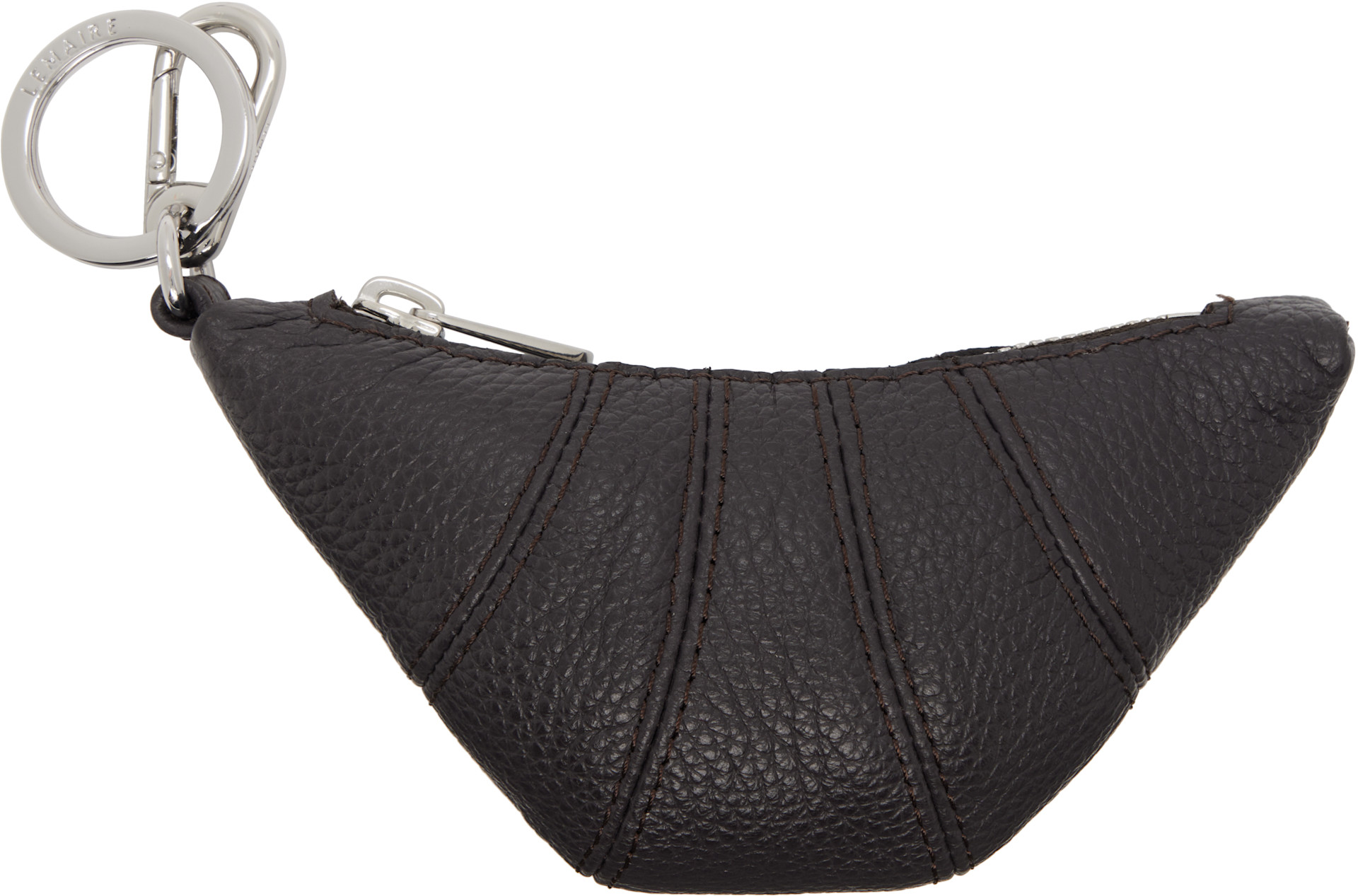 LEMAIRE: Brown Mini Croissant Keychain | SSENSE