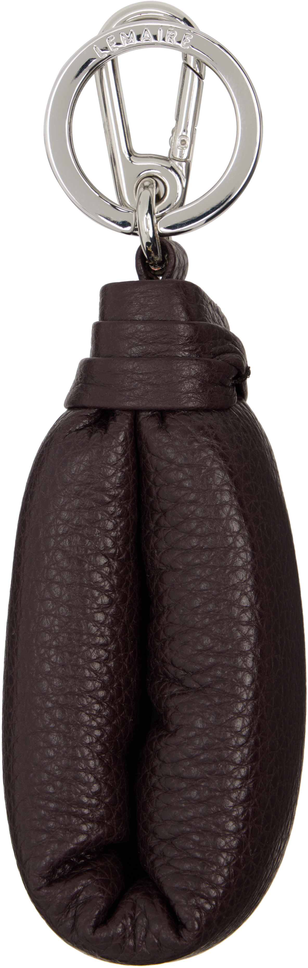 LEMAIRE: Brown Wadded Keychain | SSENSE