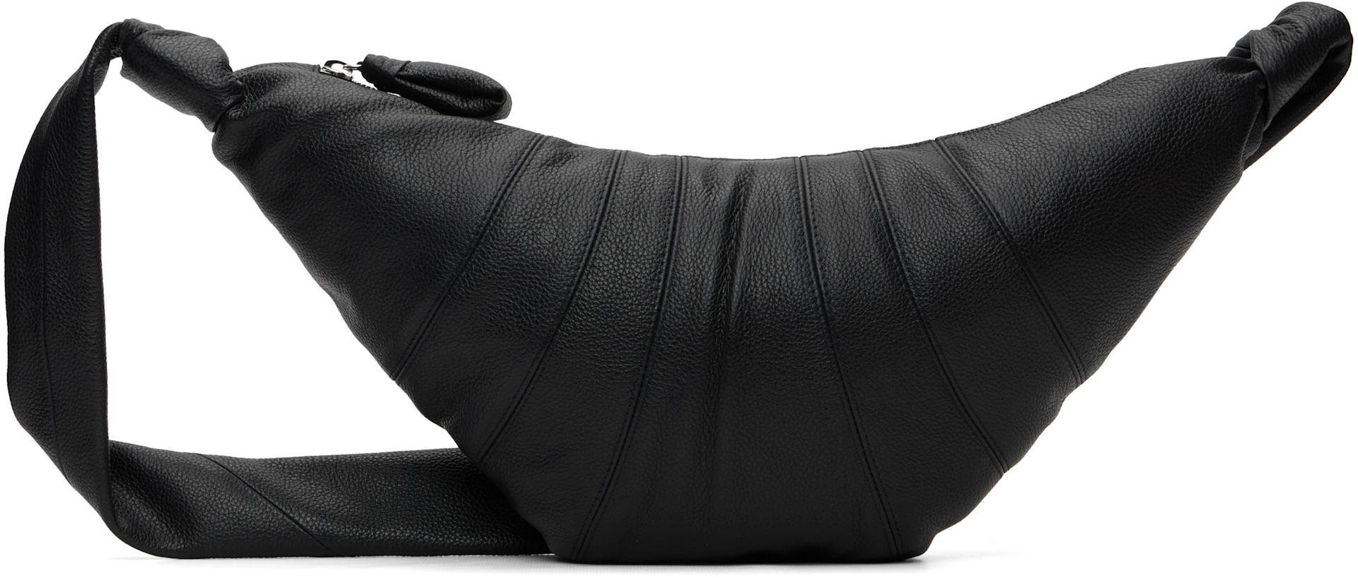 LEMAIRE: Black Medium Croissant Bag | SSENSE