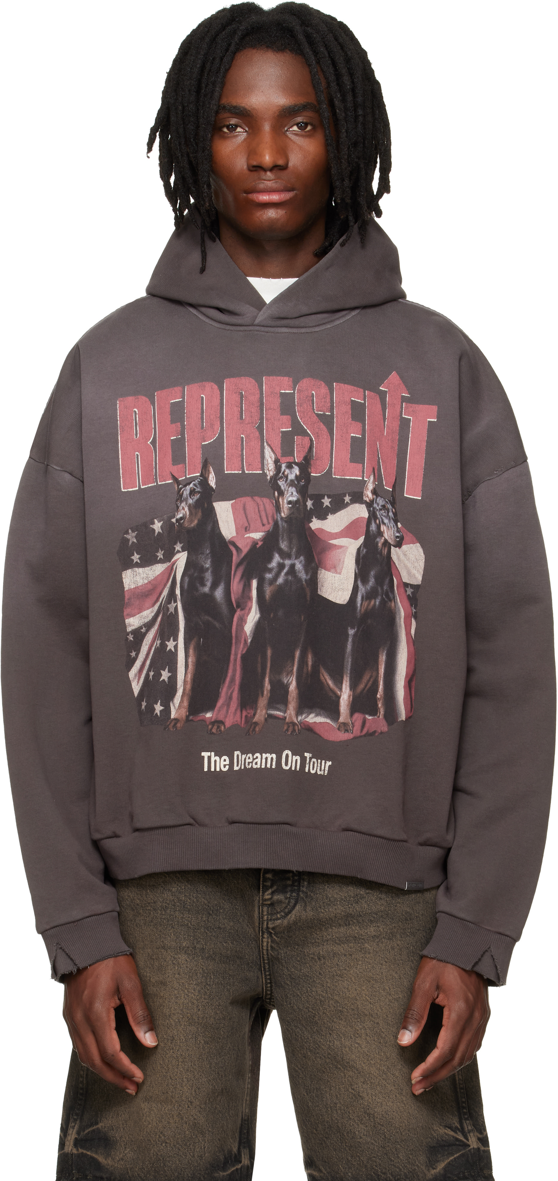 Represent: Brown 'Dream On Tour' Hoodie | SSENSE