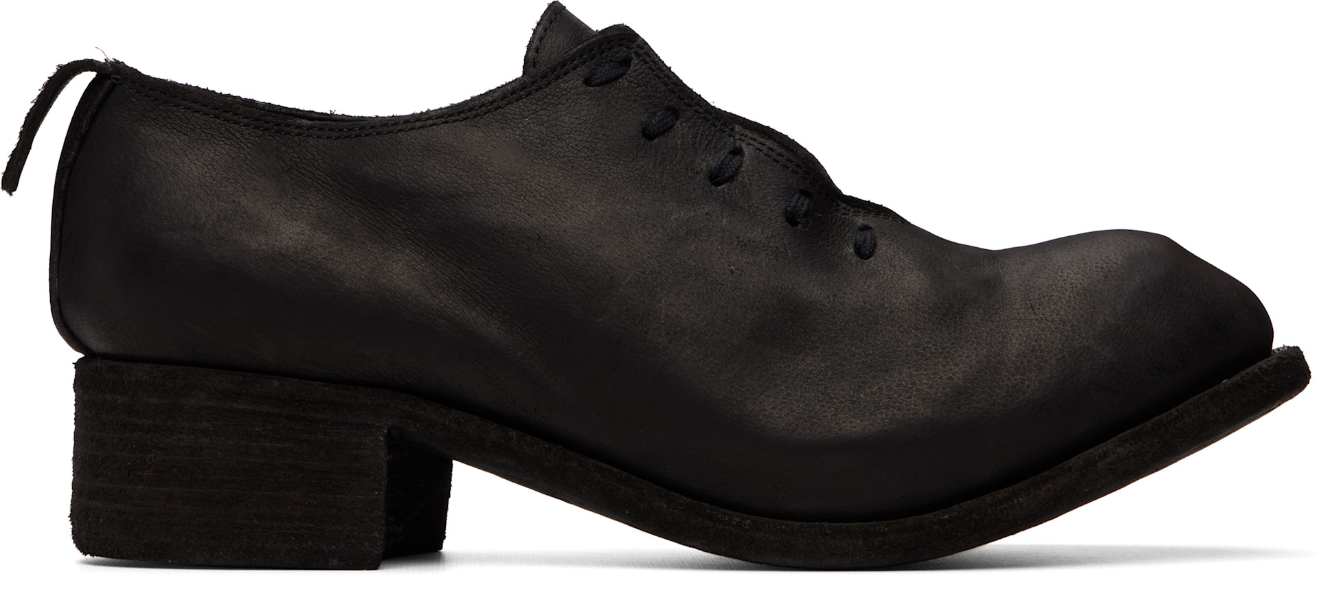 Guidi: Black PL10L Oxfords | SSENSE