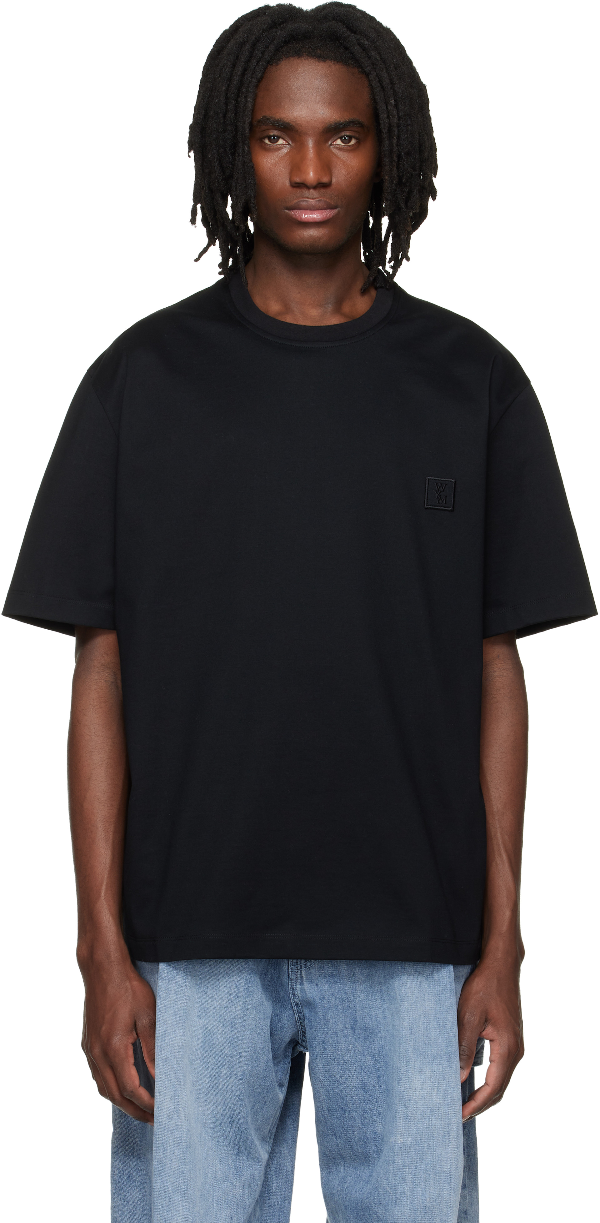 wooyoungmi tシャツ WOOYOUNGMI: Off-White Flower Back Logo T-shirt | SSENSE