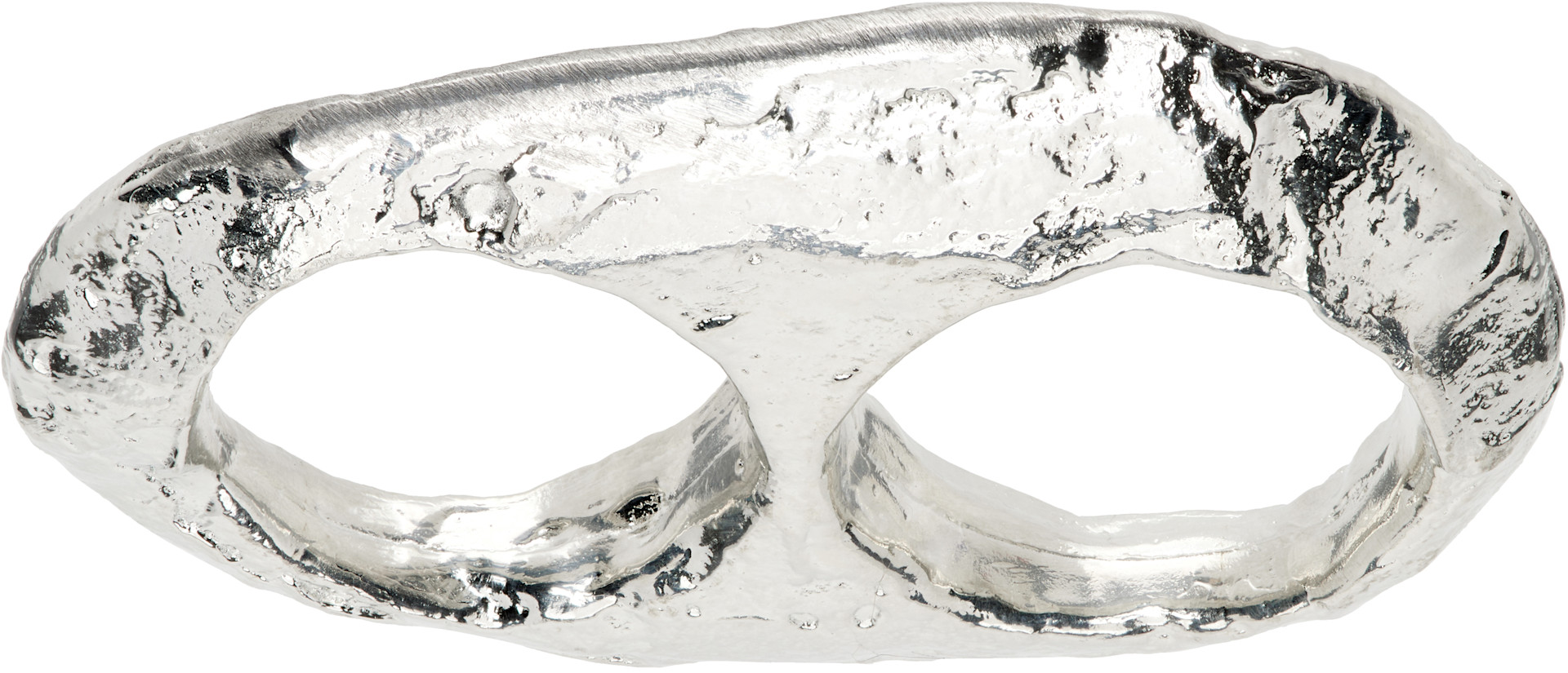 T*r様 HOMME PLISSÉ オムプリッセDouble Cavern Ri HOMME PLISSÉ ISSEY MIYAKE: Cavern Ring | SSENSE