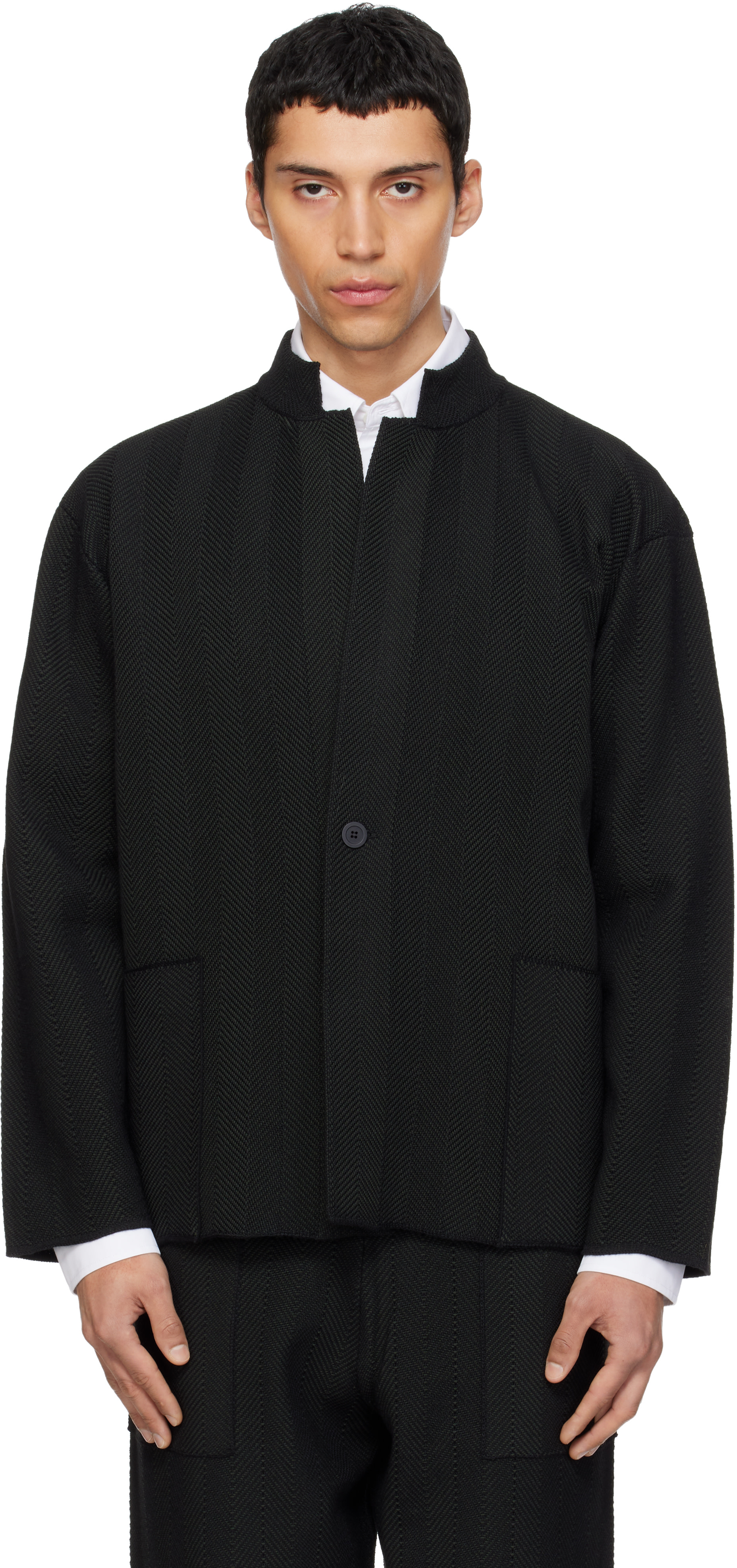 ジャケット・アウター HOMME PLISSE ISSEY MIYAKE Black jacket HOMME PLISSÉ ISSEY MIYAKE Black Monthly Color February Jacket
