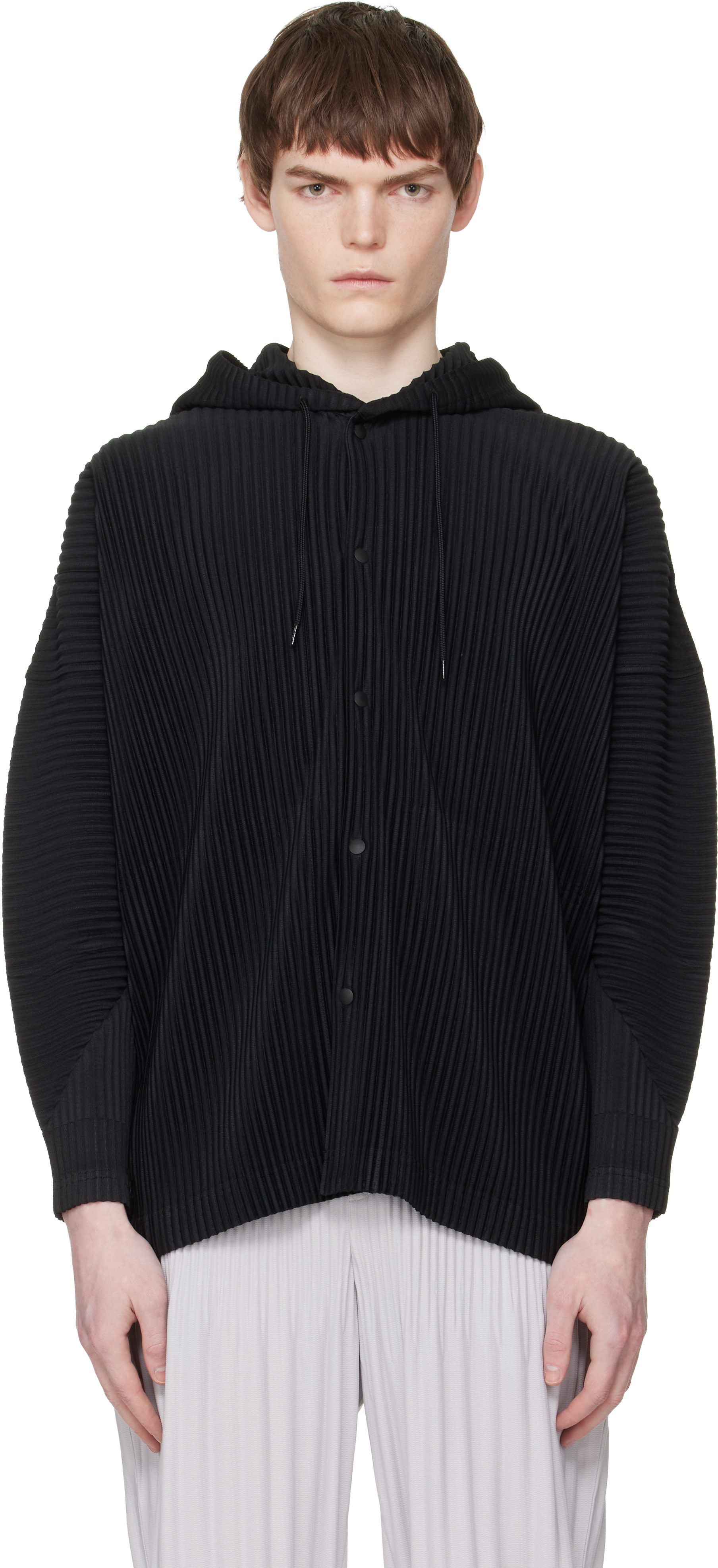 HOMME PLISSÉ ISSEY MIYAKE: Black Monthly Colors February Hoodie