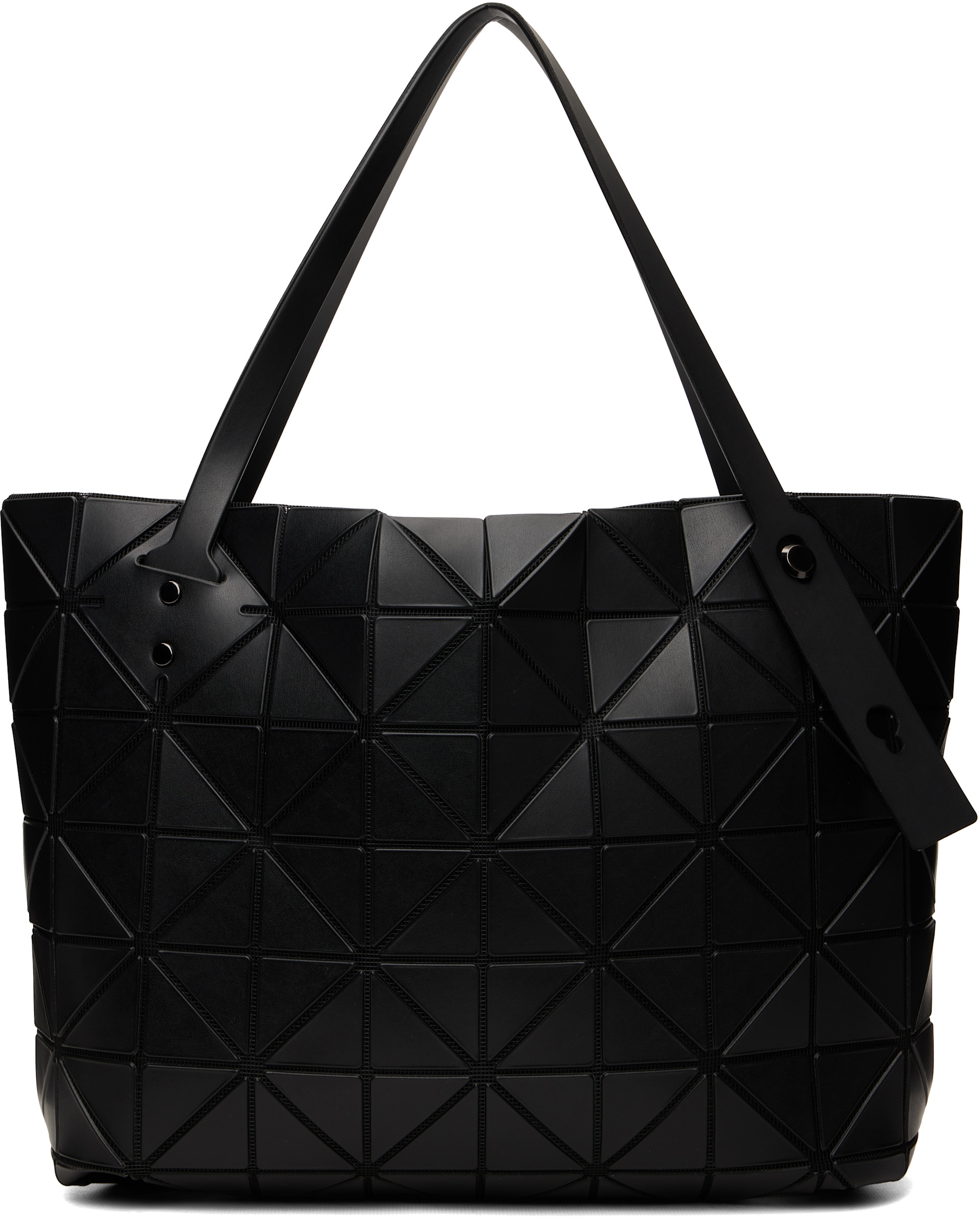 BAO BAO ISSEY MIYAKE: Black Rock Matte Bag | SSENSE Canada