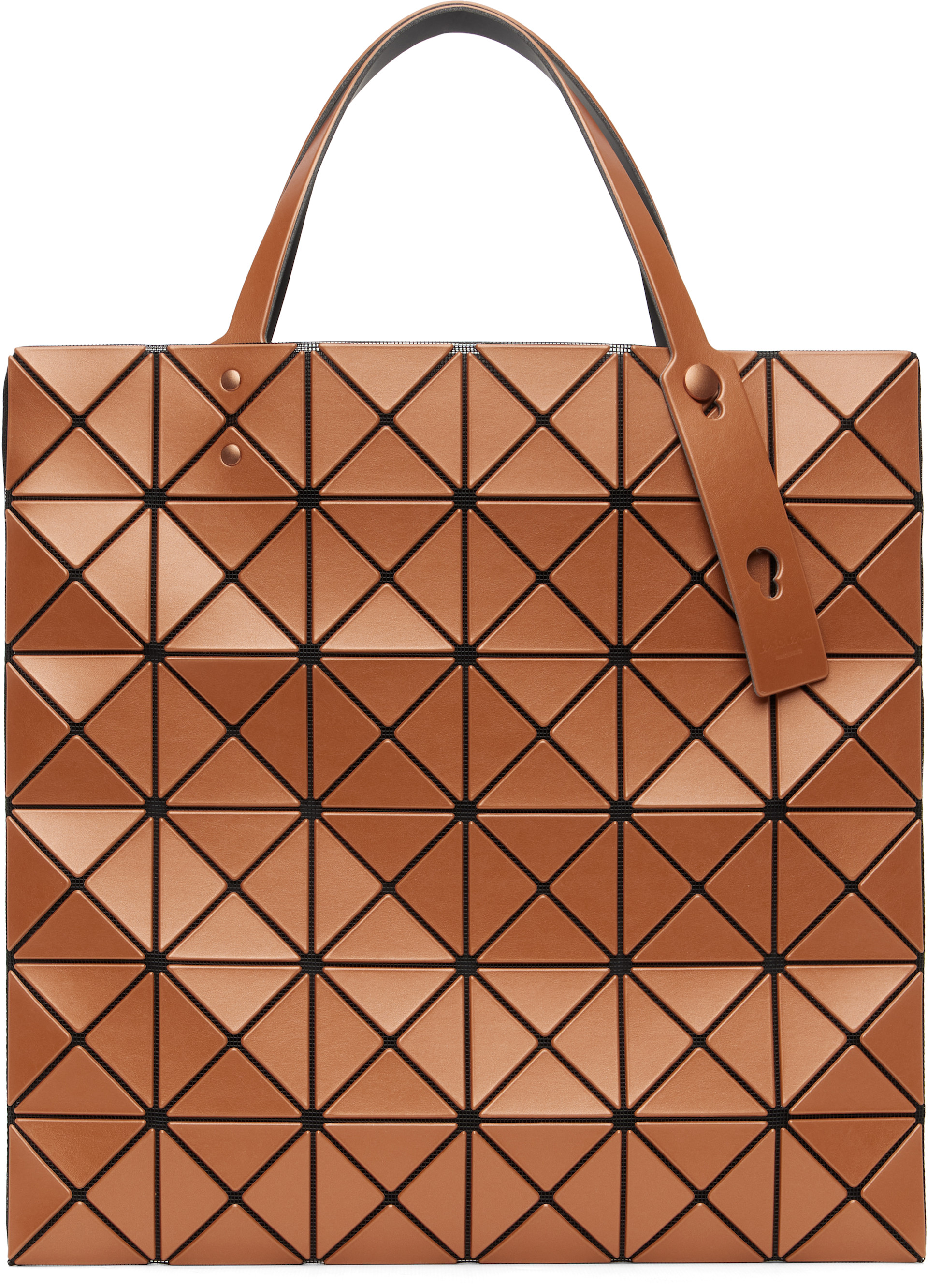 BAO BAO ISSEY MIYAKE: Orange Lucent Metallic Tote | SSENSE